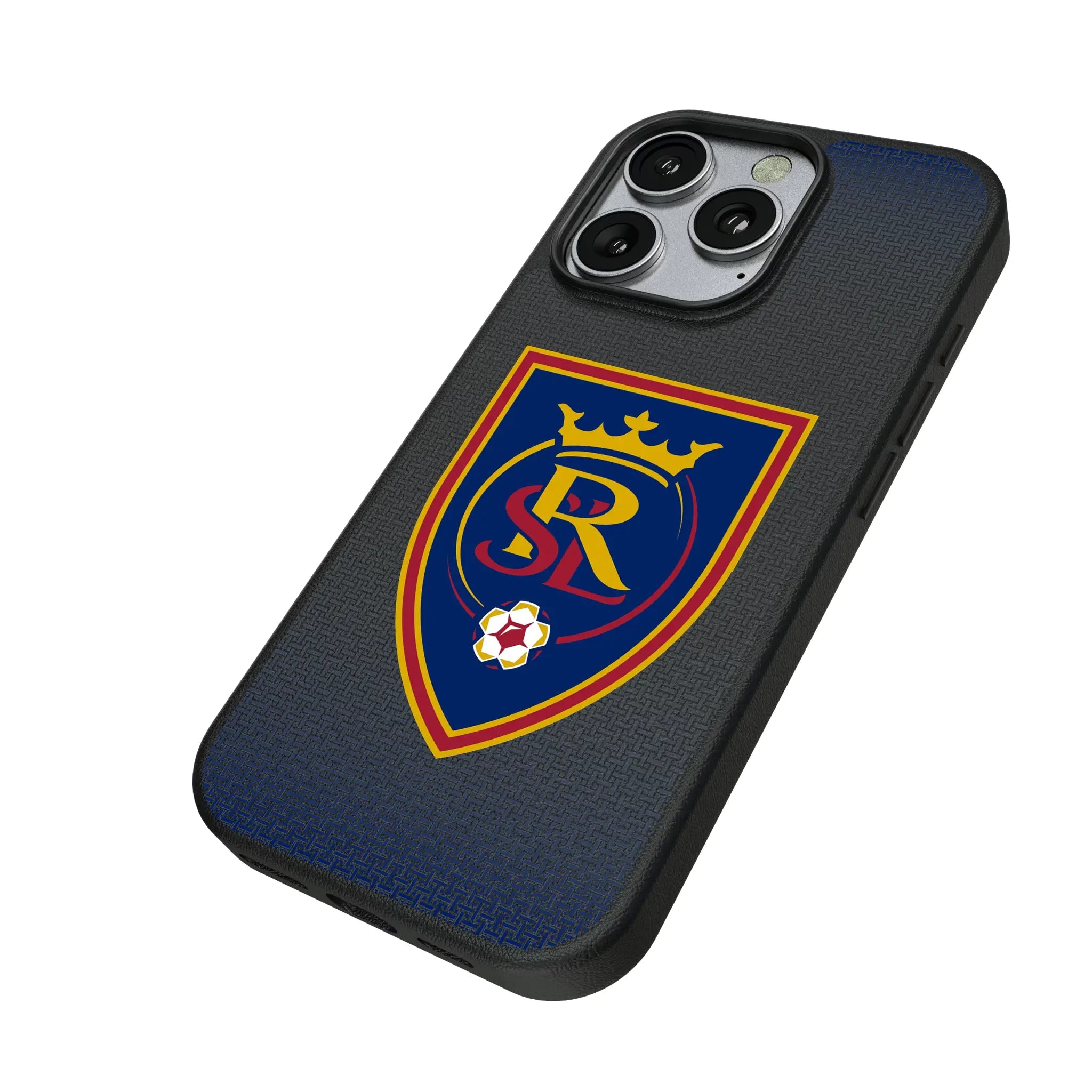Real Salt Lake Linen iPhone MagSafe Compatible Phone Case for Apple iPhone - Isometric View