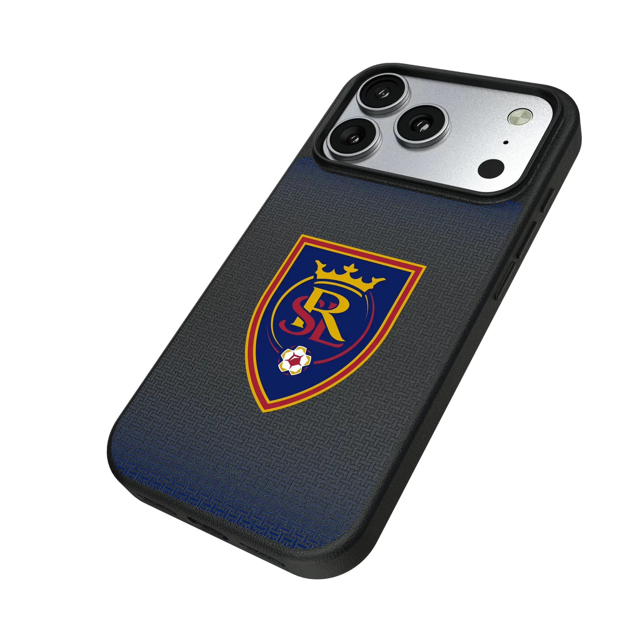 Real Salt Lake Linen iPhone MagSafe Compatible Phone Case for Apple iPhone - Isometric View#Device_iPhone 17 Pro