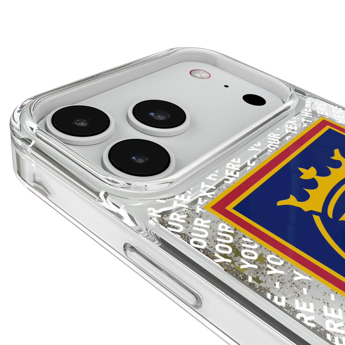 Real Salt Lake Personalized EndZone Plus iPhone Glitter Phone Case for Apple iPhone - Detail#Device_iPhone 18 Pro Max