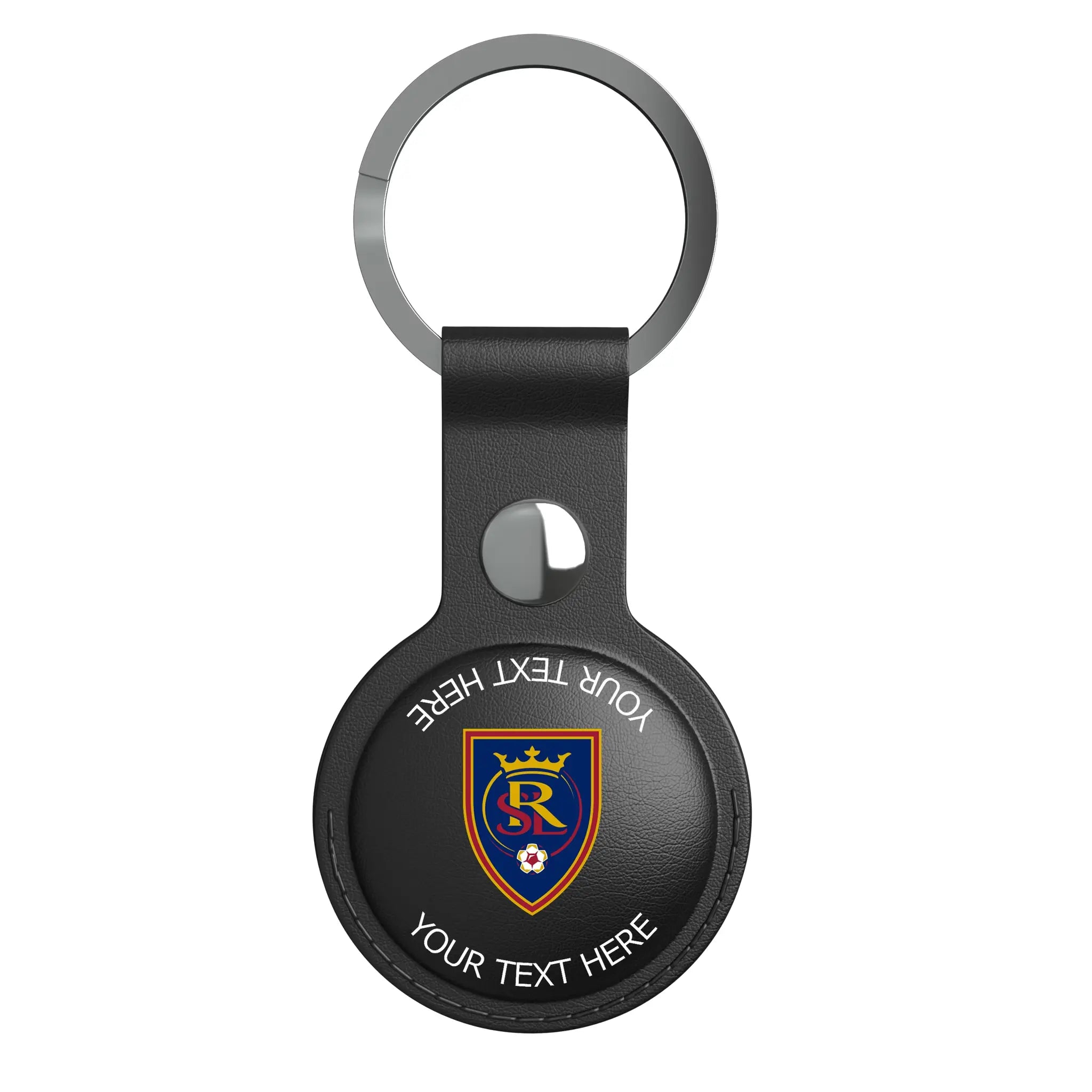 Real Salt Lake Personalized Insignia AirTag Black Airtag Holder