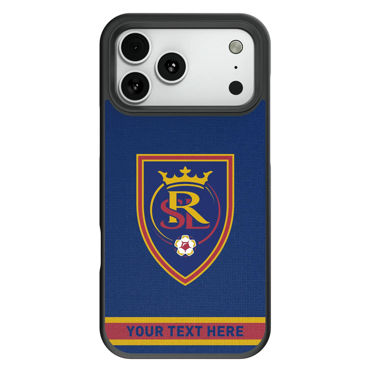 Real Salt Lake Personalized Stripe Bump Phone Case for Apple iPhone