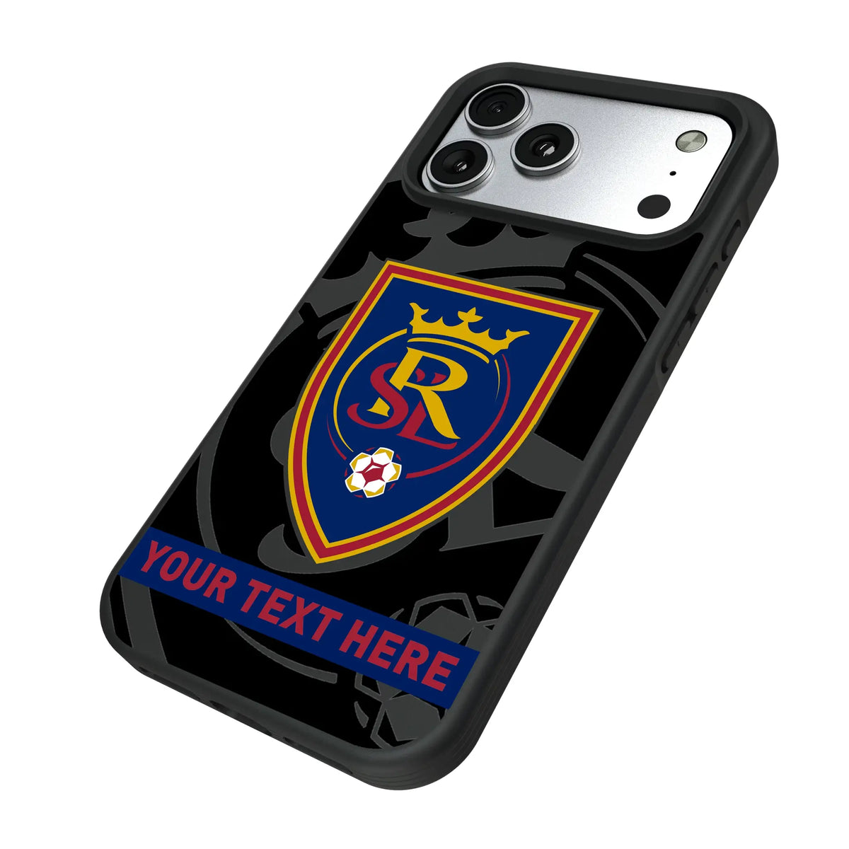 Real Salt Lake Personalized Tilt iPhone Bump Phone Case for Apple iPhone - Isometric View#Device_iPhone 17 Pro Max