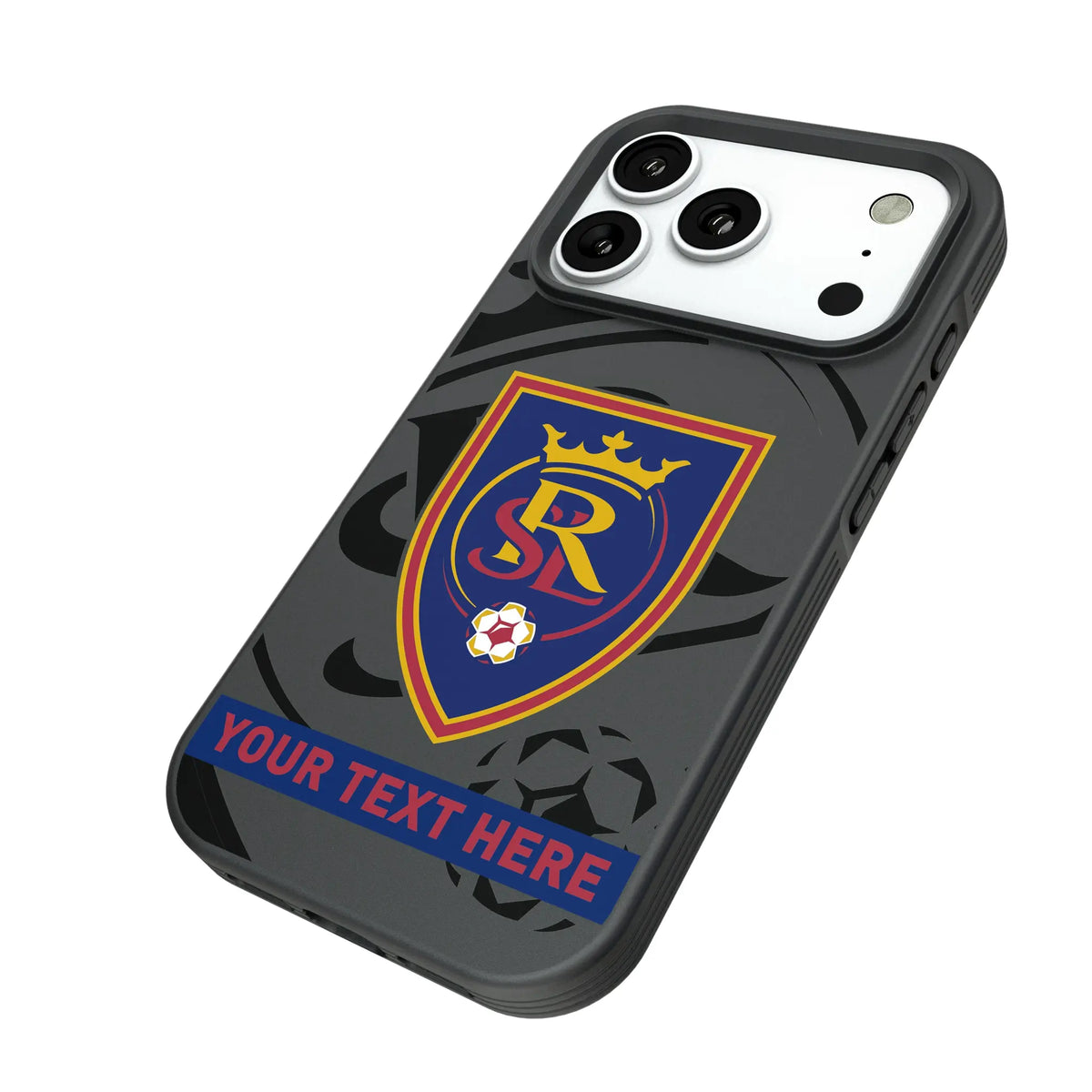 Real Salt Lake Personalized Tilt iPhone Bump Phone Case for Apple iPhone - Isometric View#Device_iPhone 18 Pro