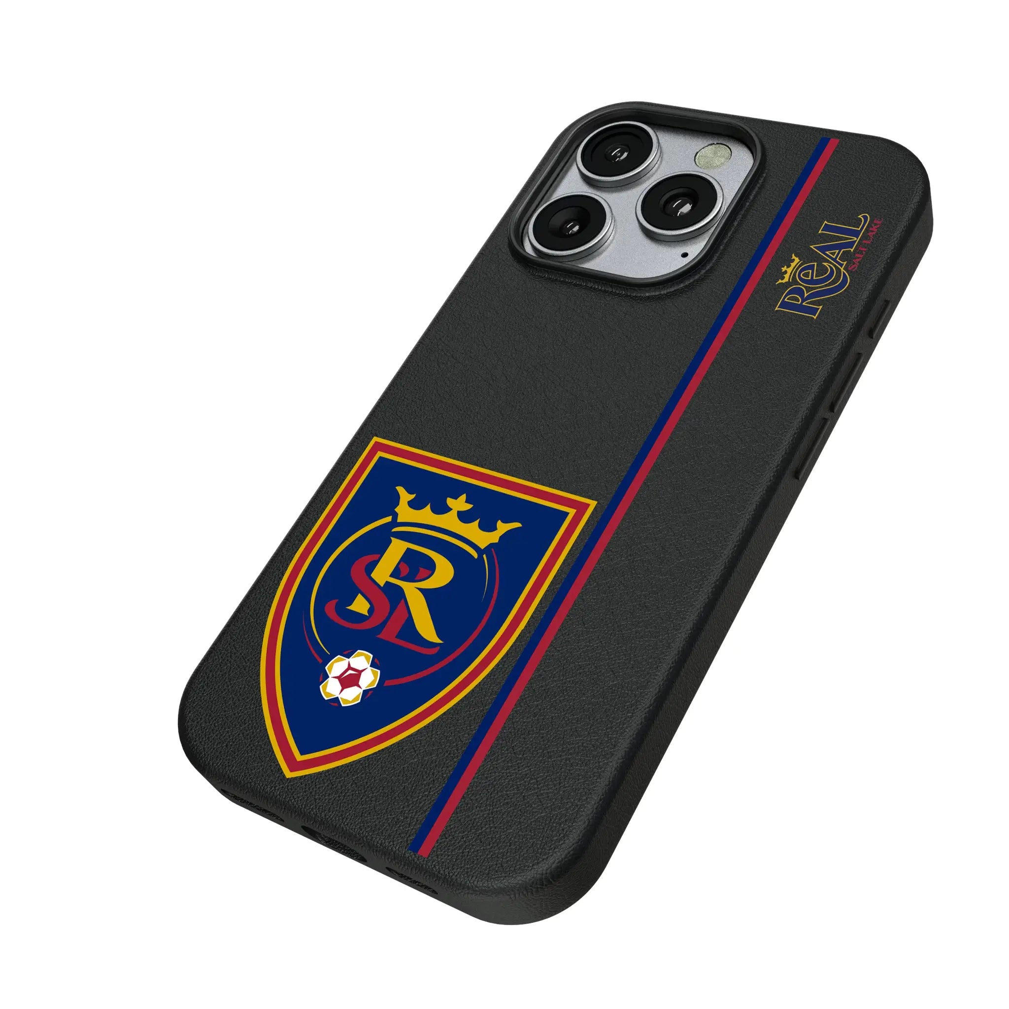 Real Salt Lake Sidebar iPhone MagSafe Compatible Phone Case for Apple iPhone - Isometric View