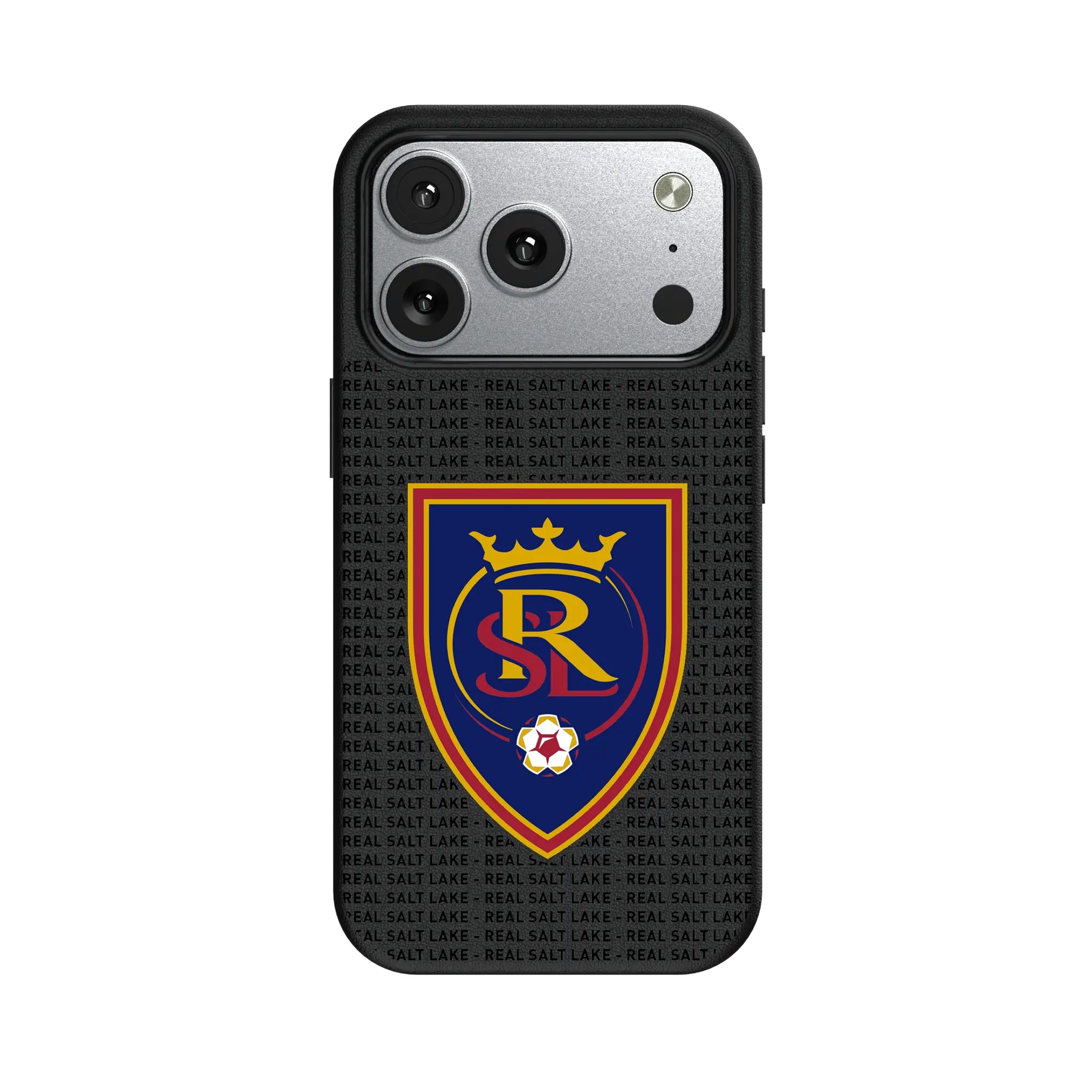 Real Salt Lake Text Backdrop iPhone MagSafe Compatible Phone Case for Apple iPhone#Device_iPhone 17 Pro