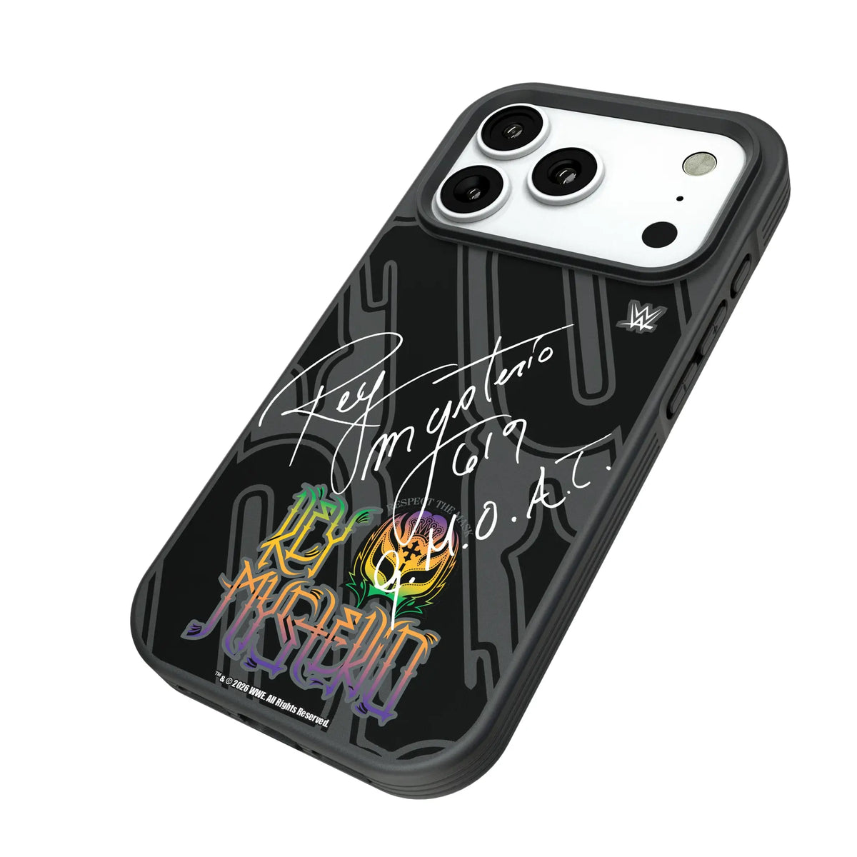 Rey Mysterio Impact iPhone Bump Phone Case for Apple iPhone - Isometric View#Device_iPhone 18 Pro