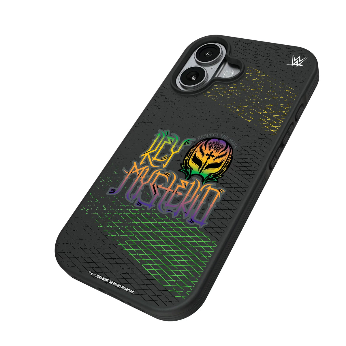 Rey Mysterio Steel iPhone Bump Phone Case for Apple iPhone - Isometric View#Device_iPhone 17