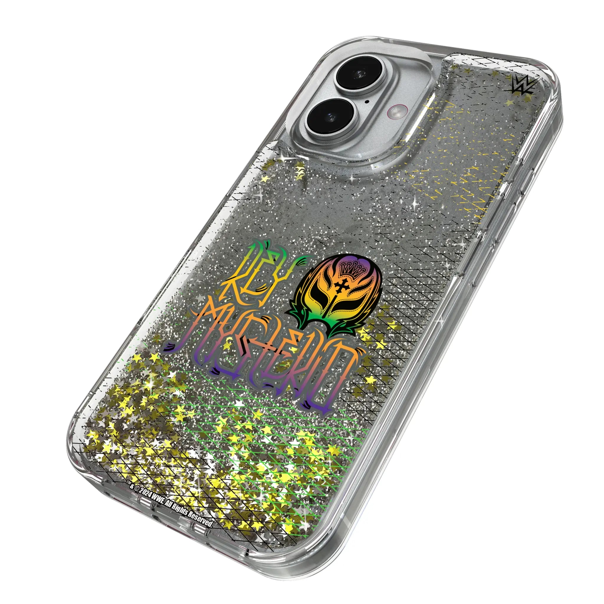 Rey Mysterio Steel iPhone Glitter Phone Case for Apple iPhone - Isometric View