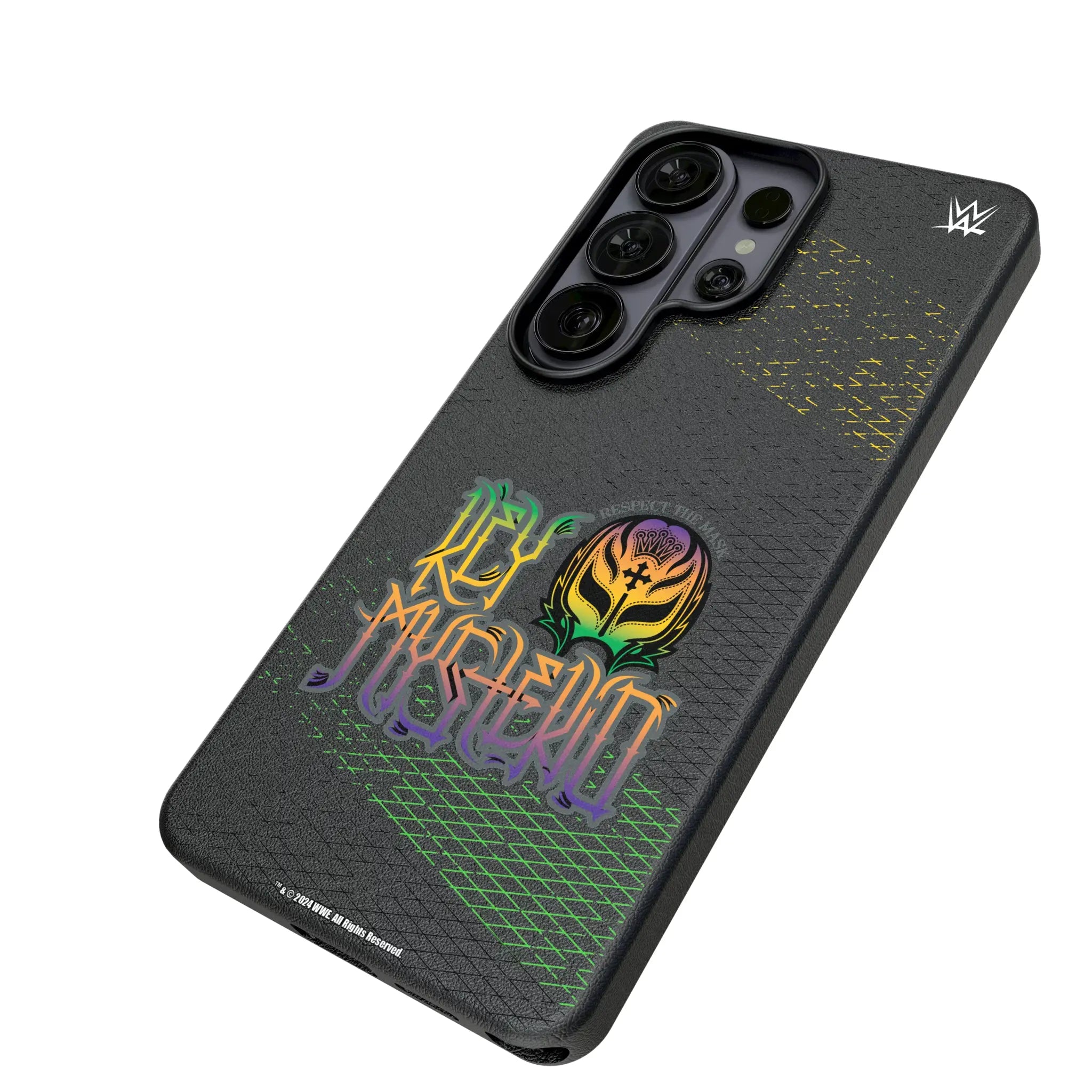 Rey Mysterio Steel Galaxy MagSafe Compatible Phone Case for Samsung Galaxy - Isometric View#Device_Galaxy S26 Ultra