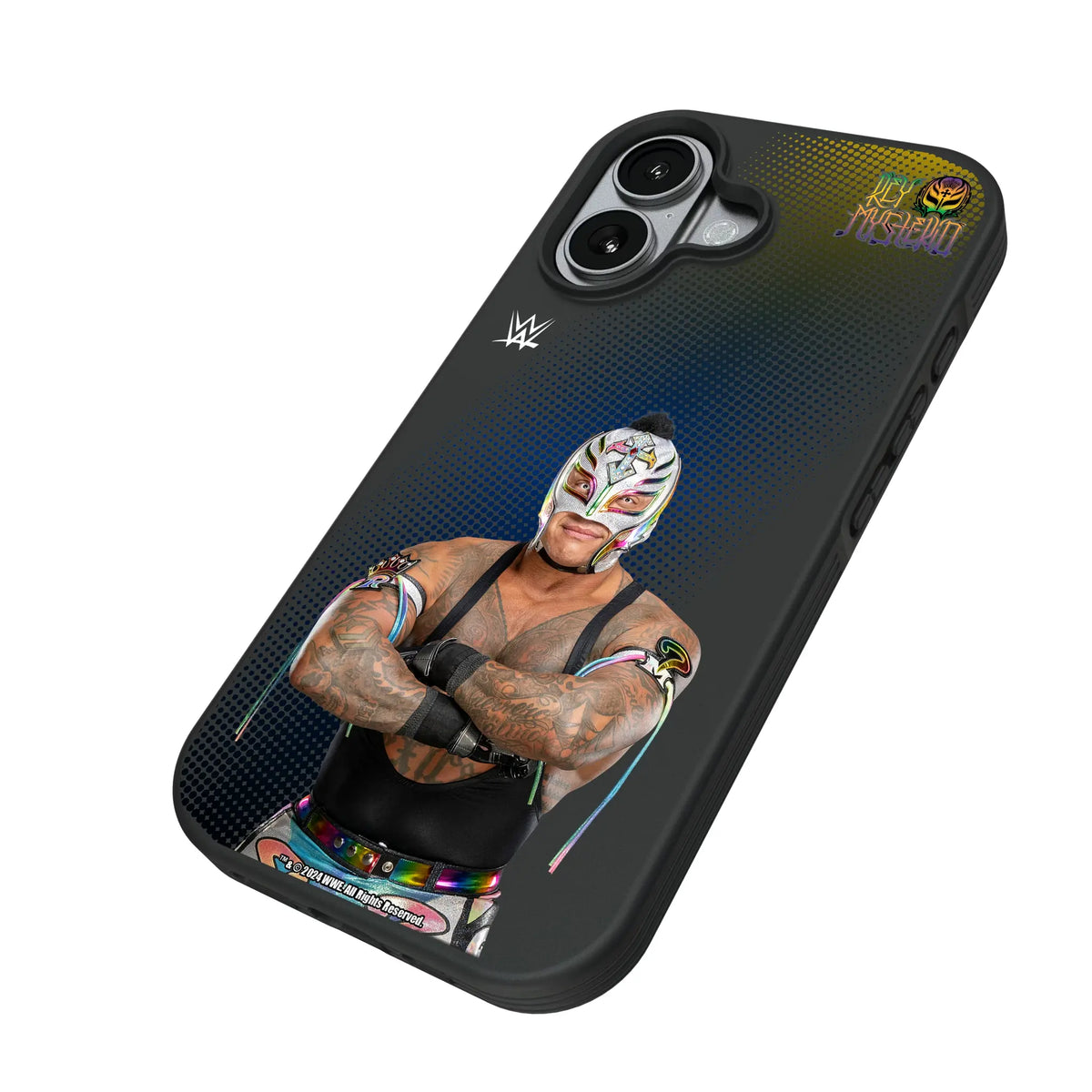 Rey Mysterio Superstar iPhone Bump Phone Case for Apple iPhone - Isometric View#Device_iPhone 17