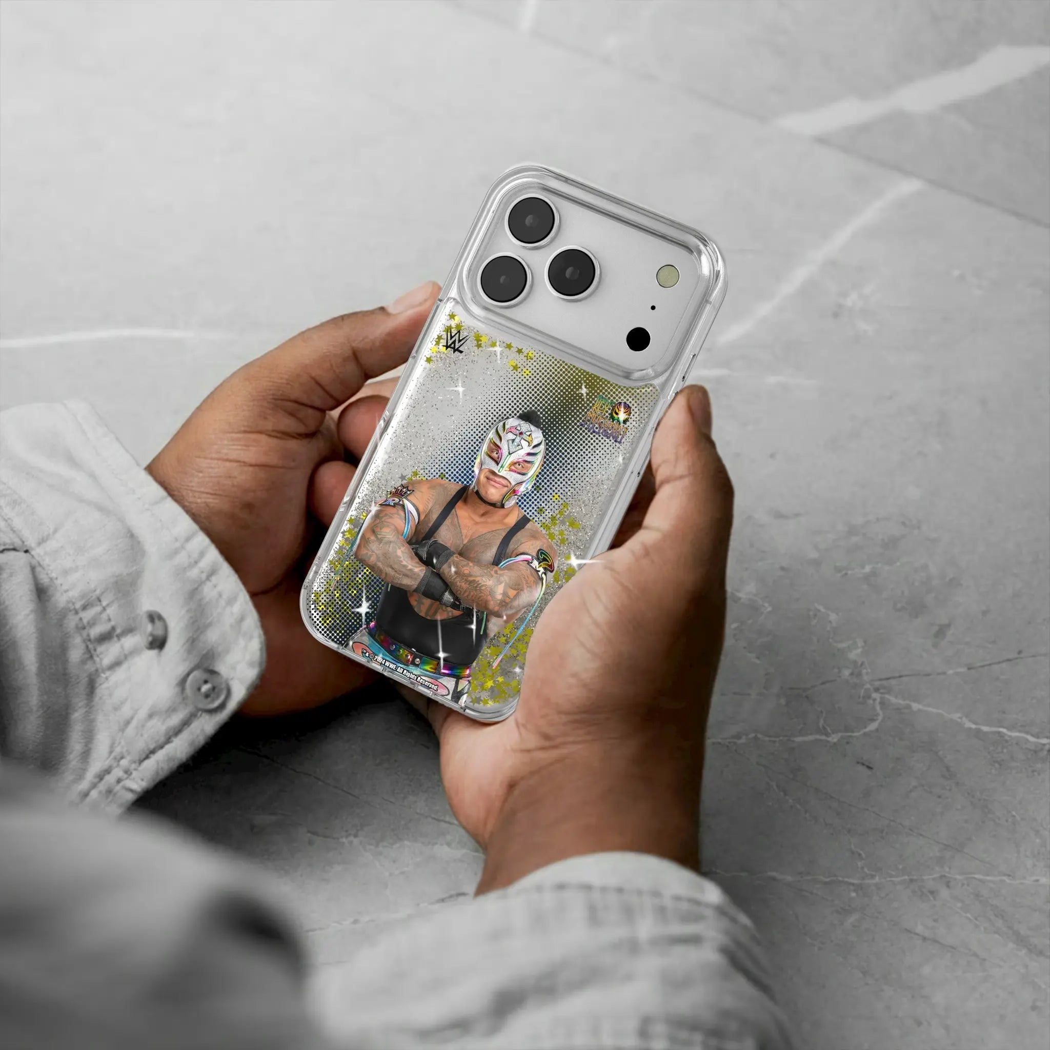 Rey Mysterio Superstar iPhone Glitter Phone Case for Apple iPhone - Lifestyle#Device_iPhone 17 Pro