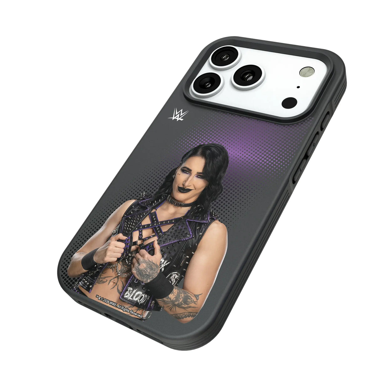 Rhea Ripley Superstar iPhone Bump Phone Case for Apple iPhone - Isometric View#Device_iPhone 18 Pro