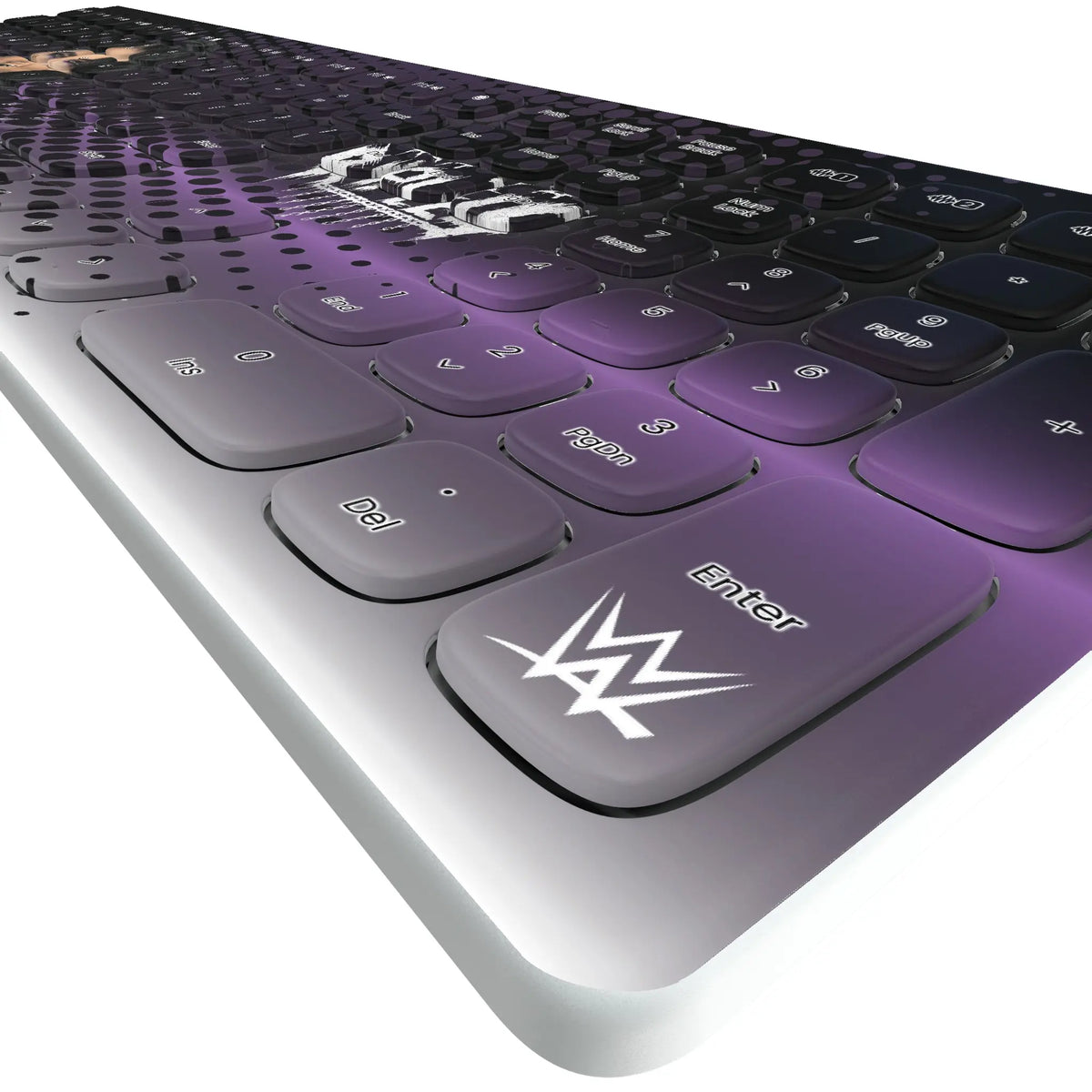 Rhea Ripley Superstar KKB605 Curved Wireless Keyboard - Detail