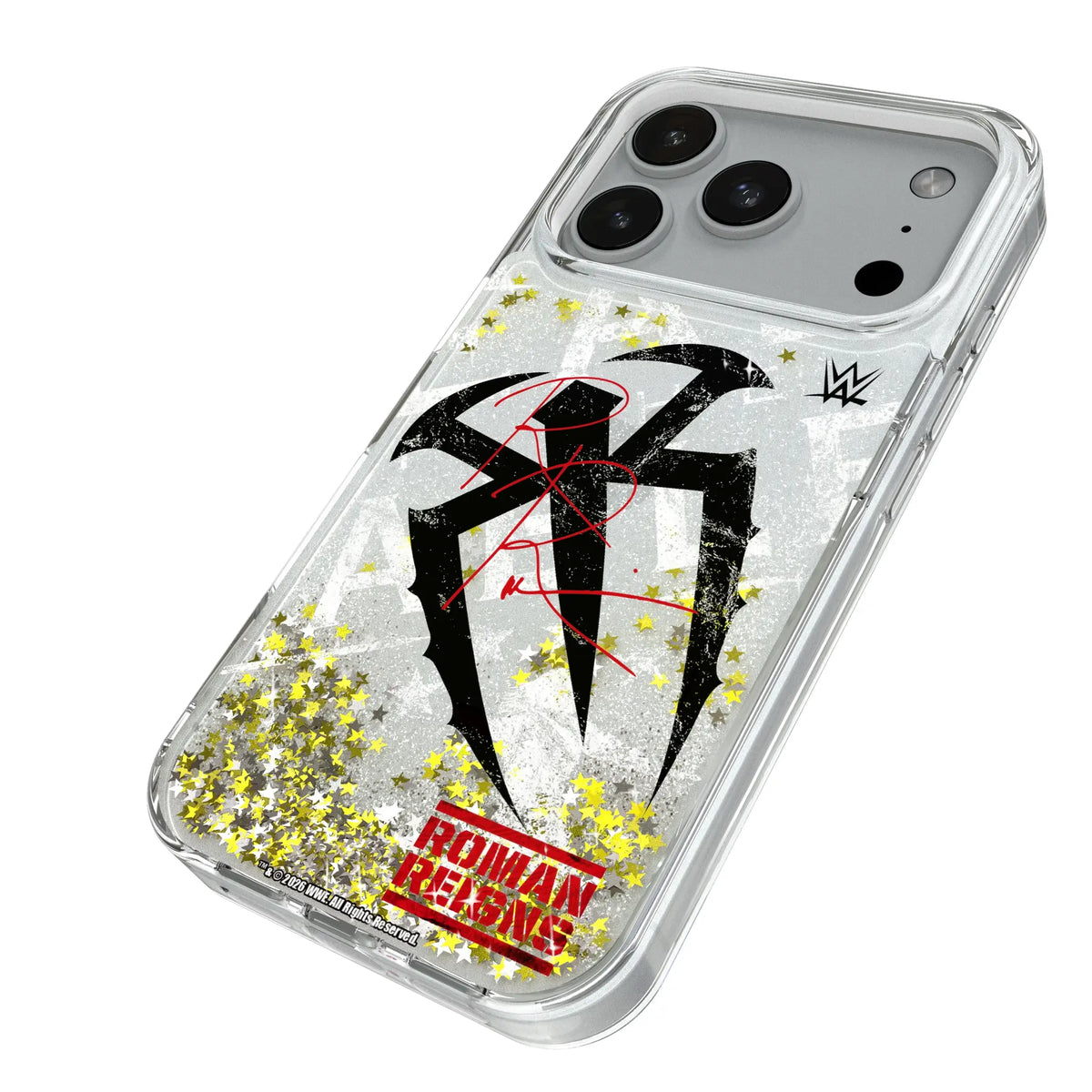 Roman Reigns Impact iPhone Glitter Phone Case for Apple iPhone - Isometric View#Device_iPhone 18 Pro