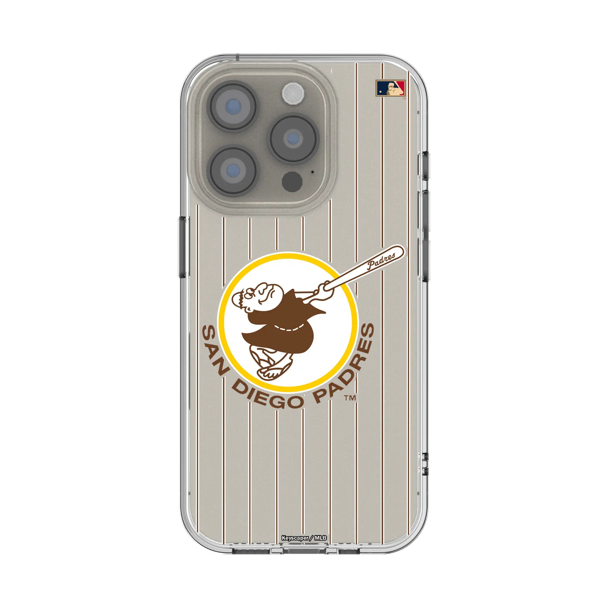 San Diego Padres 1969-1984 - Cooperstown Collection Pinstripe iPhone Clear Phone Case for Apple iPhone