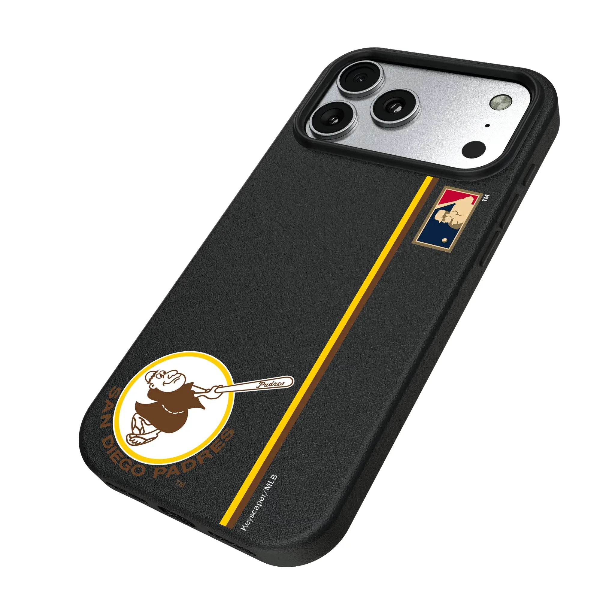San Diego Padres 1969-1984 - Cooperstown Collection Sidebar iPhone MagSafe Compatible Phone Case for Apple iPhone - Isometric View#Device_iPhone 17 Pro Max