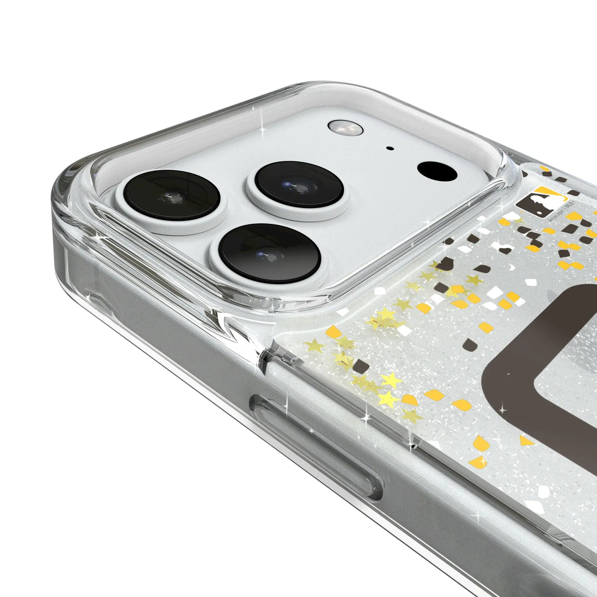 San Diego Padres Confetti iPhone Glitter Phone Case for Apple iPhone - Detail#Device_iPhone 18 Pro