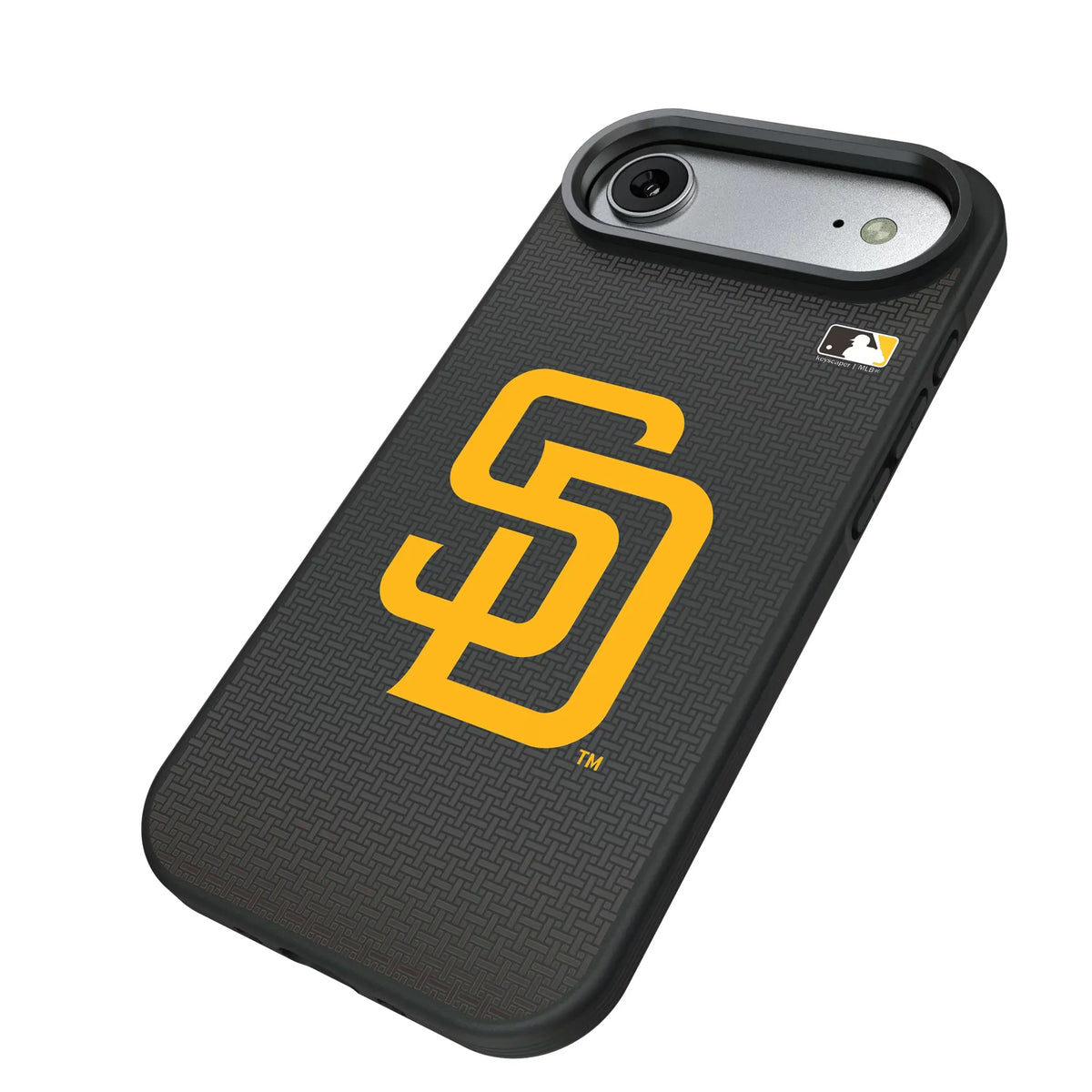 San Diego Padres Linen iPhone Bump Phone Case for Apple iPhone - Isometric View#Device_iPhone Air