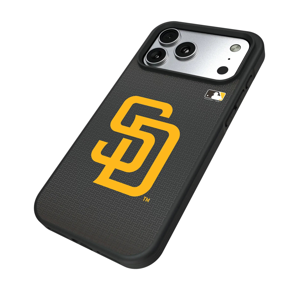 San Diego Padres Linen iPhone Bump Phone Case for Apple iPhone - Isometric View#Device_iPhone 17 Pro Max