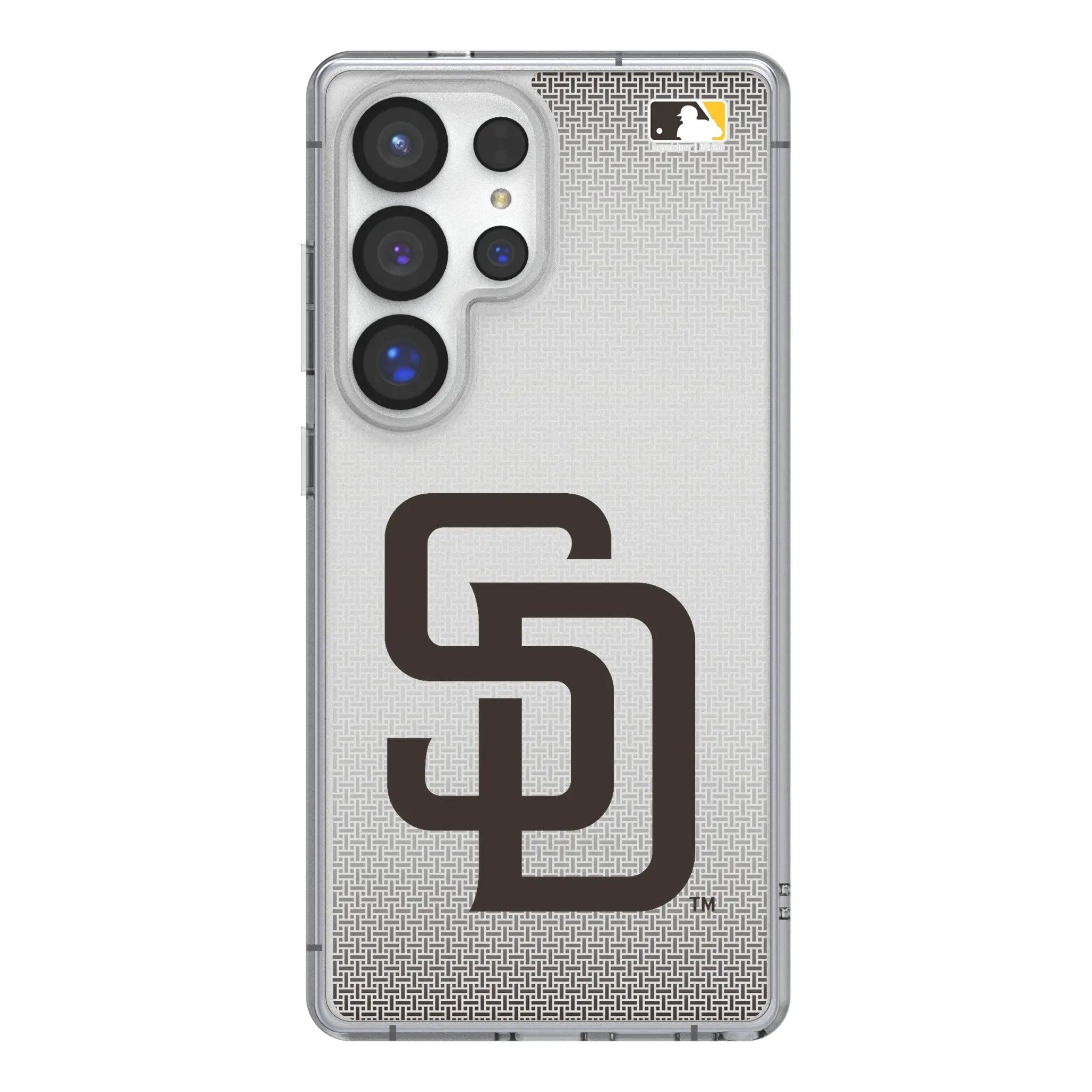 San Diego Padres Linen Galaxy Clear Phone Case for Samsung Galaxy#Device_Galaxy S25 Ultra
