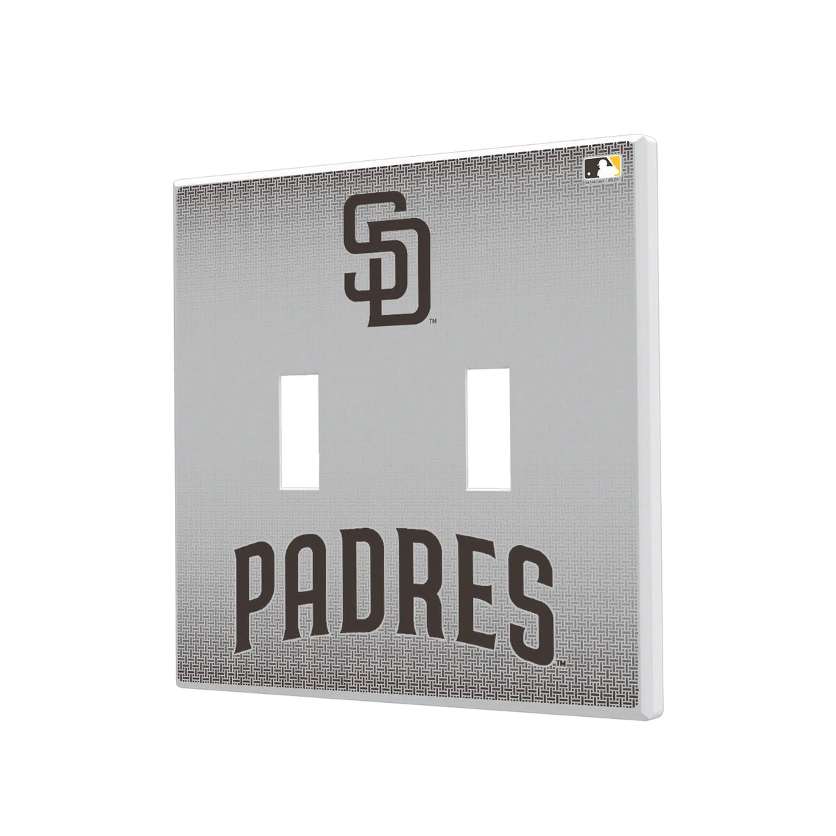 San Diego Padres Linen Hidden-Screw Light Switch Plate#Style_Double Toggle