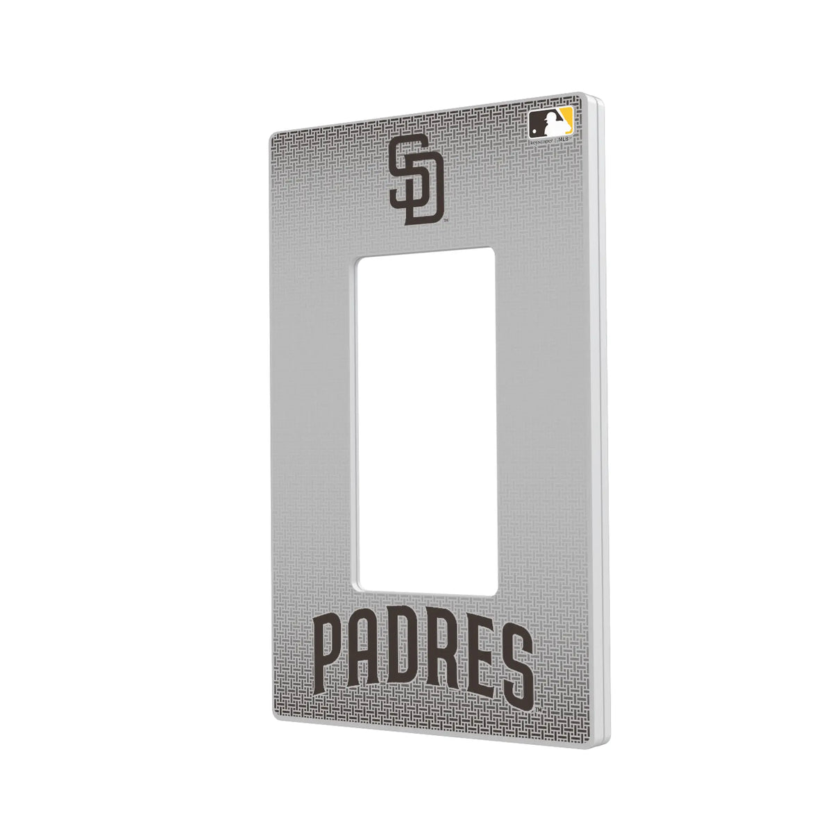 San Diego Padres Linen Hidden-Screw Light Switch Plate#Style_Single Rocker