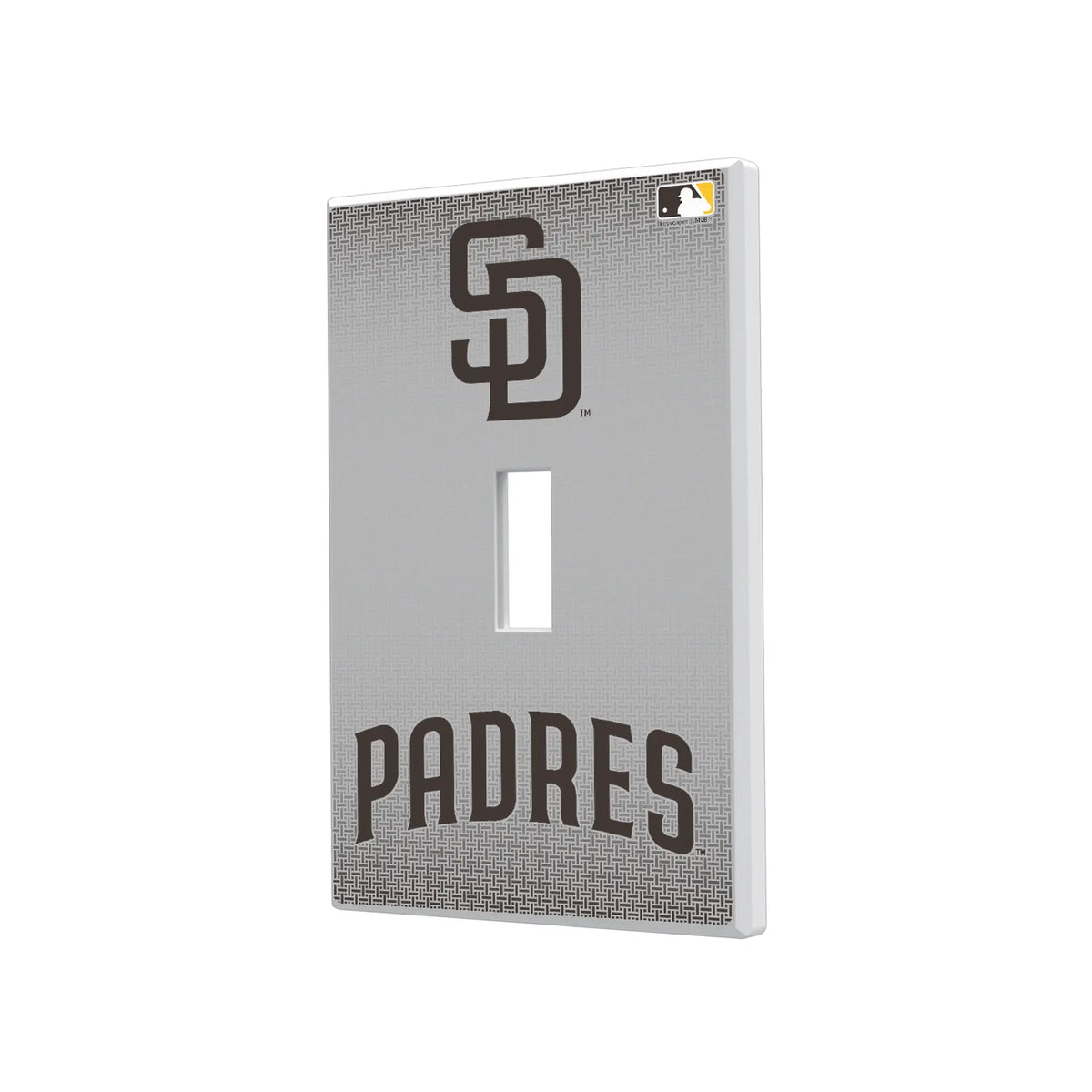 San Diego Padres Linen Hidden-Screw Light Switch Plate#Style_Single Toggle