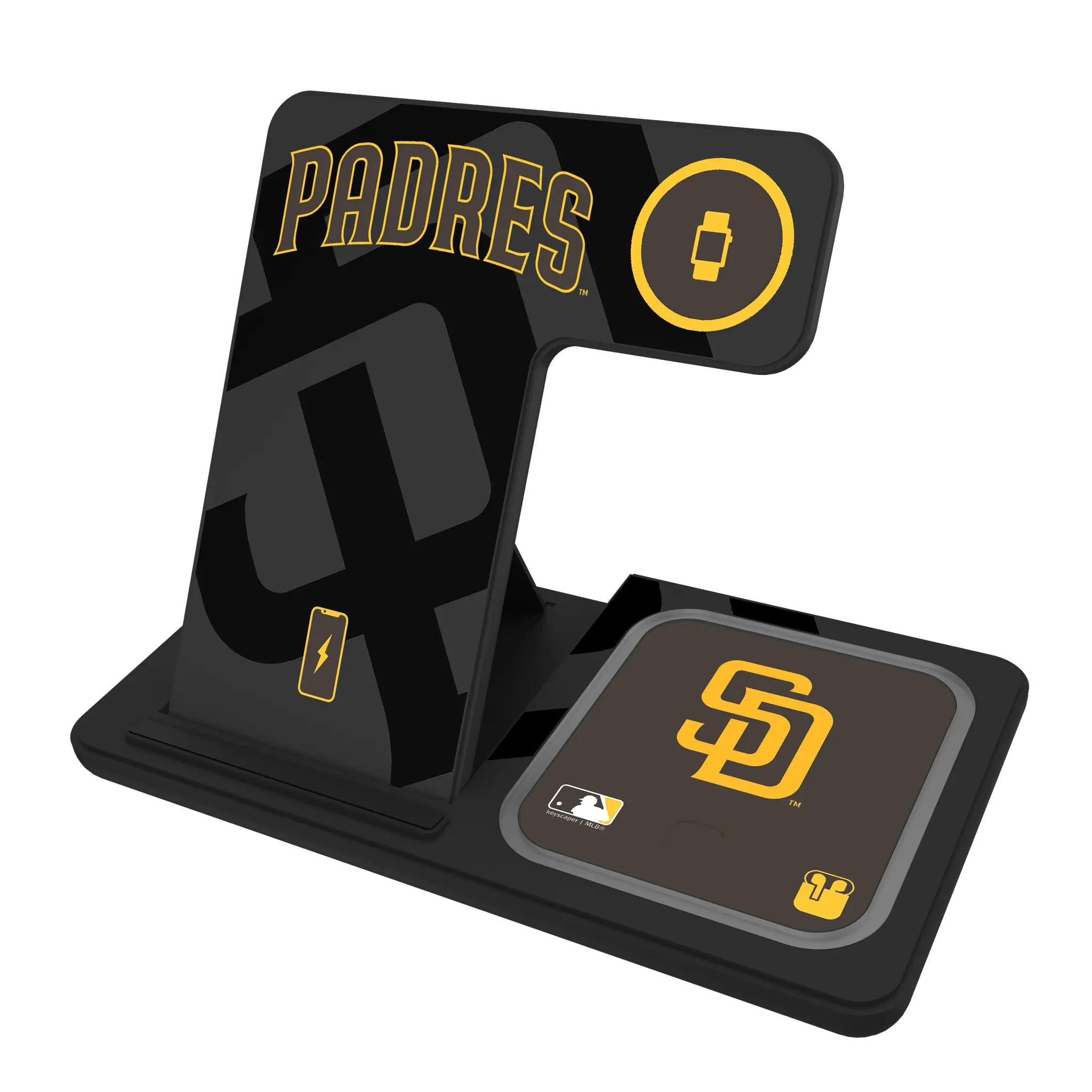 San Diego Padres Monocolor Tilt 3 in 1 Charging Station