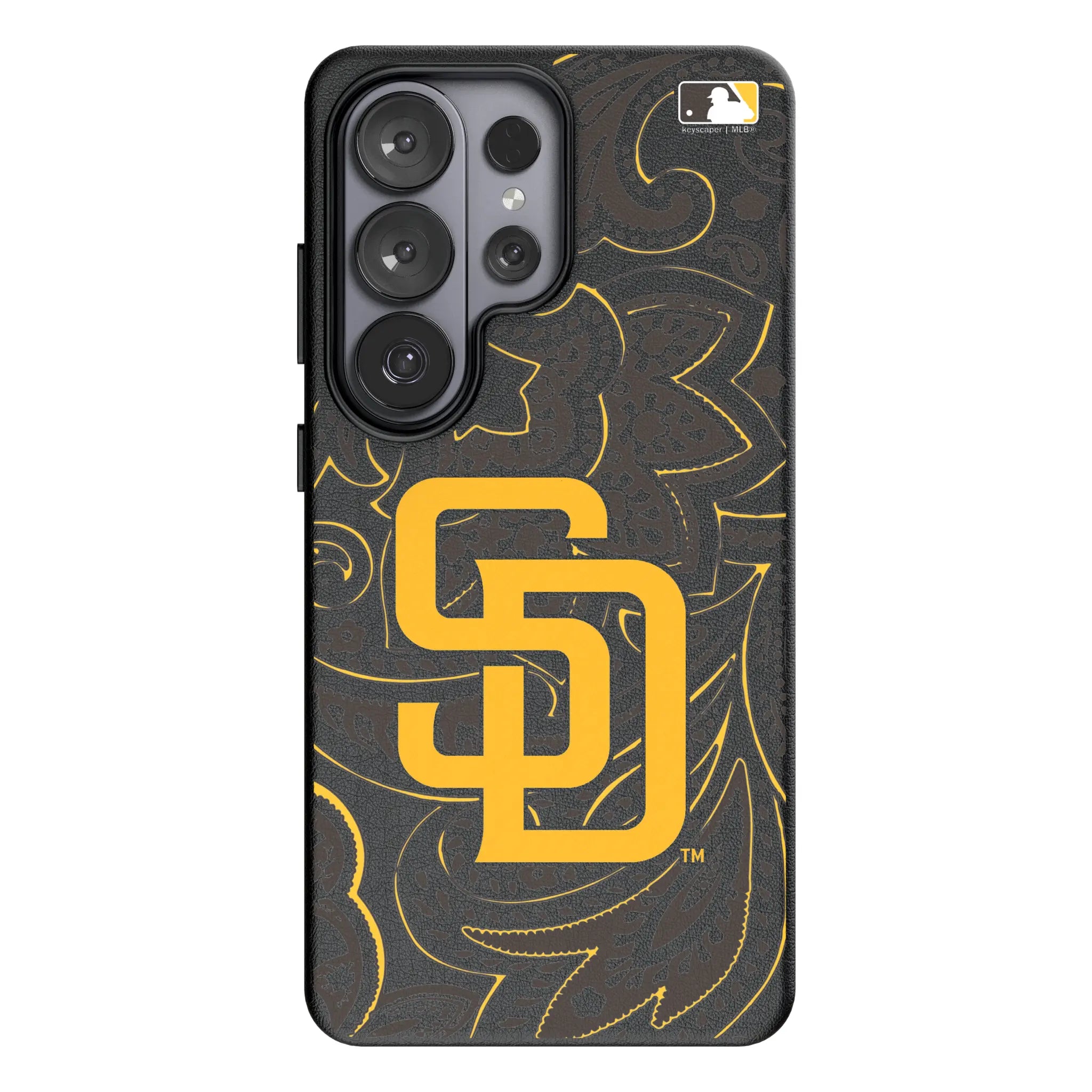 San Diego Padres Paisley Galaxy MagSafe Compatible Phone Case for Samsung Galaxy#Device_Galaxy S26 Ultra