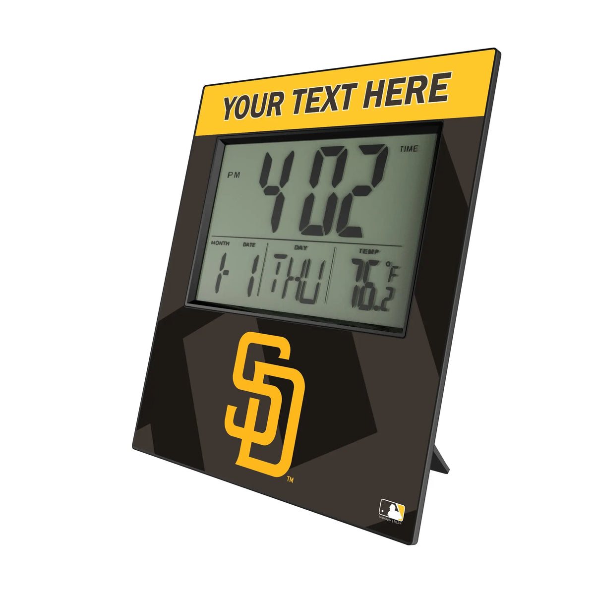 San Diego Padres Personalized Color Block Wall Clock