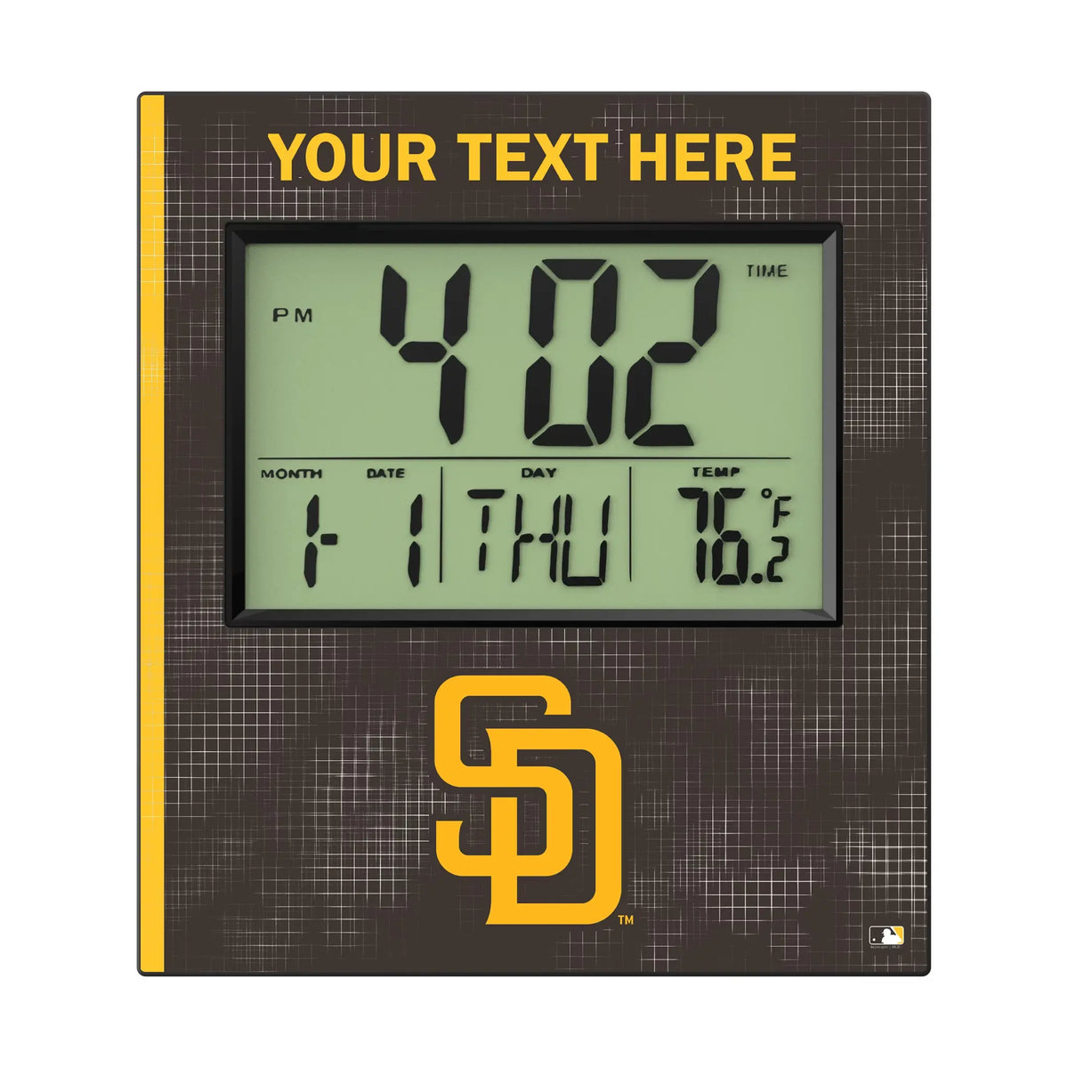 San Diego Padres Personalized Hatch Wall Clock