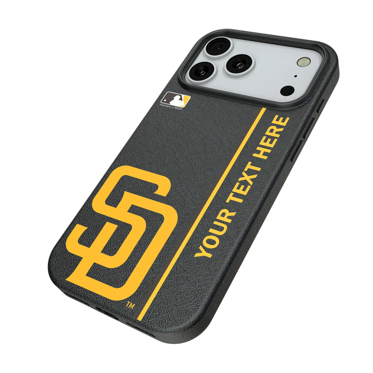 San Diego Padres Personalized Sidebard iPhone MagSafe Compatible Phone Case for Apple iPhone - Isometric View#Device_iPhone 18 Pro Max