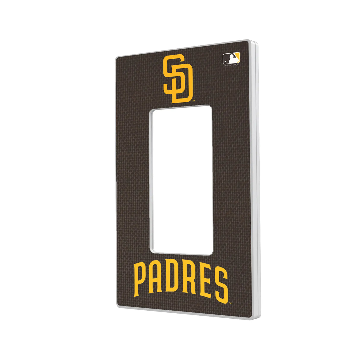 San Diego Padres Solid Hidden-Screw Light Switch Plate#Style_Single Rocker
