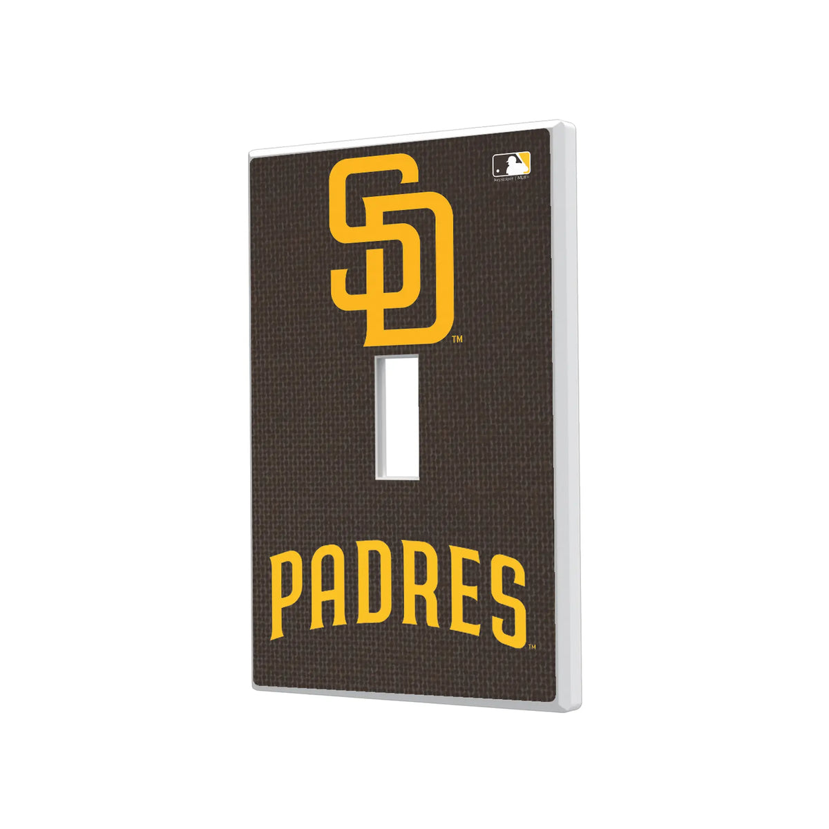San Diego Padres Solid Hidden-Screw Light Switch Plate#Style_Single Toggle