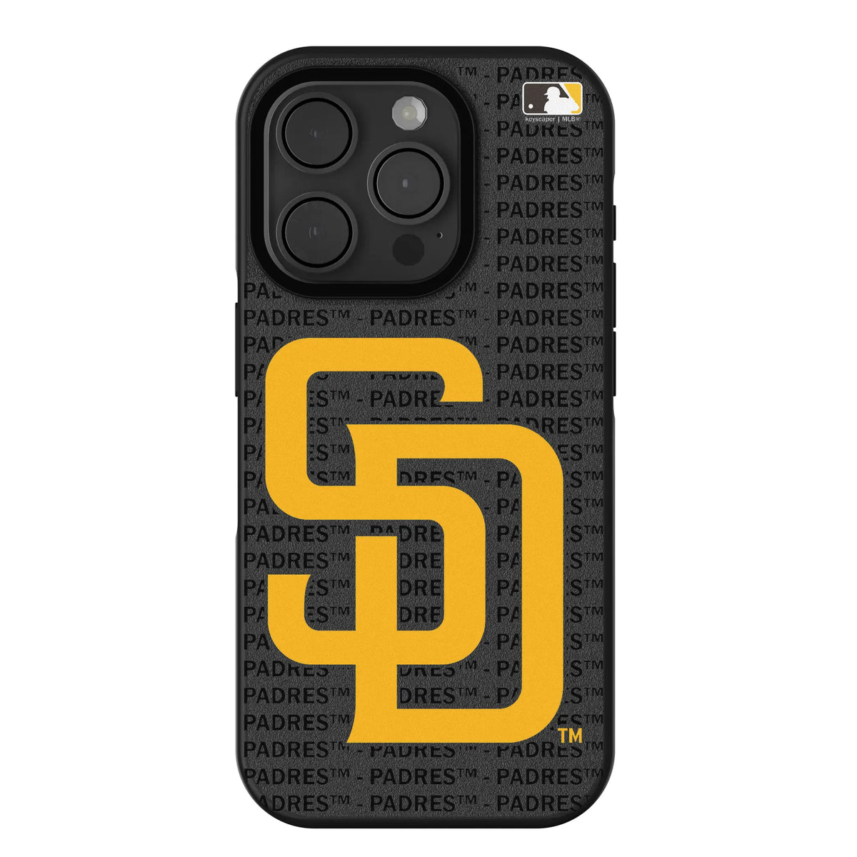 San Diego Padres Text Backdrop iPhone Bump Phone Case for Apple iPhone