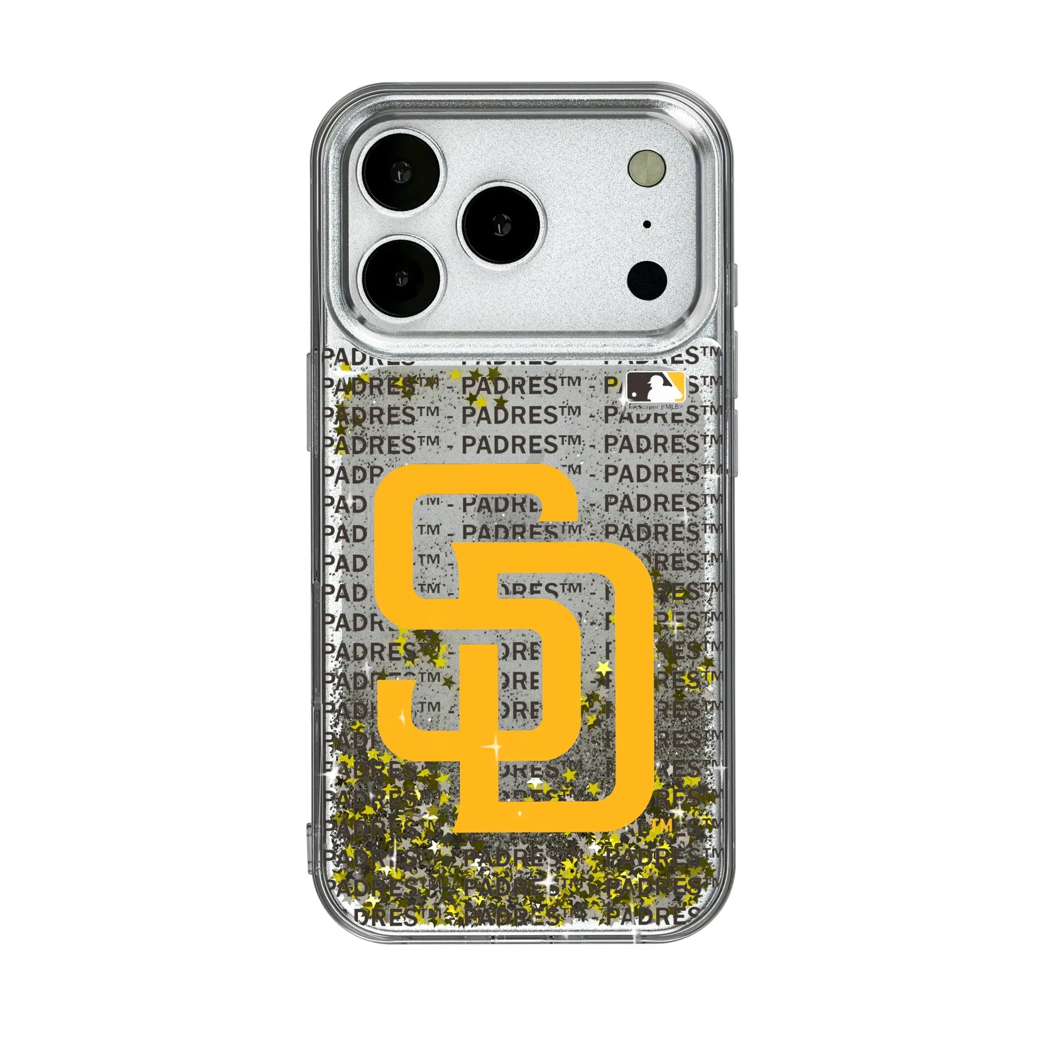 San Diego Padres Text Backdrop iPhone Glitter Phone Case for Apple iPhone