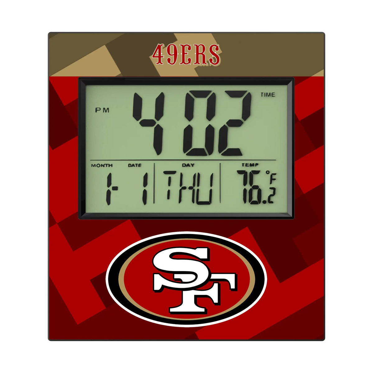 San Francisco 49ers Color Block Wall Clock