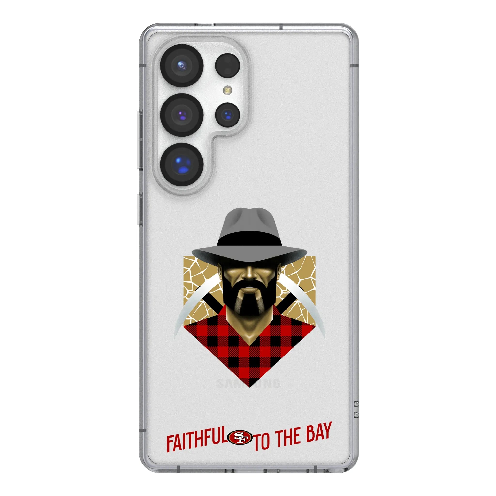San Francisco 49ers Deco Galaxy Clear Phone Case for Samsung Galaxy#Device_Galaxy S25 Ultra