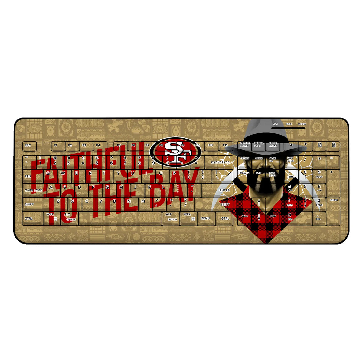 San Francisco 49ers Deco Wireless USB Keyboard