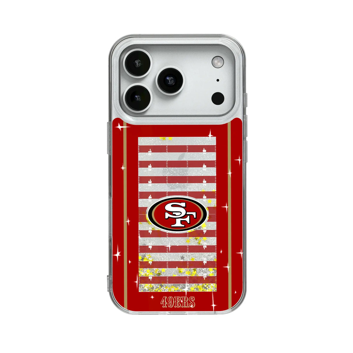 San Francisco 49ers Field Glitter Phone Case for Apple iPhone