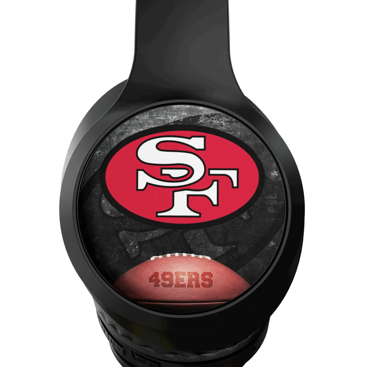 San Francisco 49ers Historic Collection Legendary Wireless Over-Ear Headphones With Case - Detail