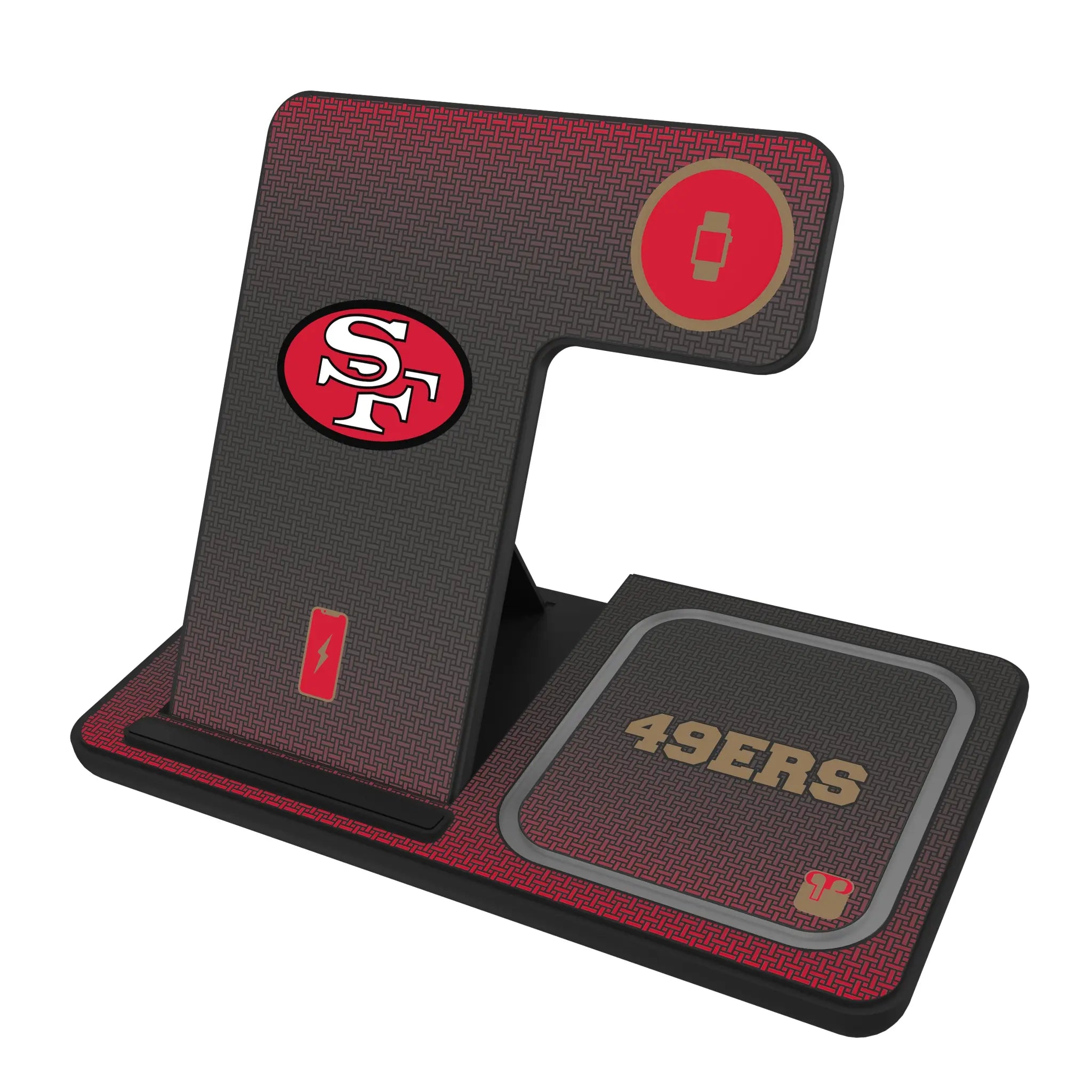 San Francisco 49ers Historic Collection Linen 3 in 1 Charging Station