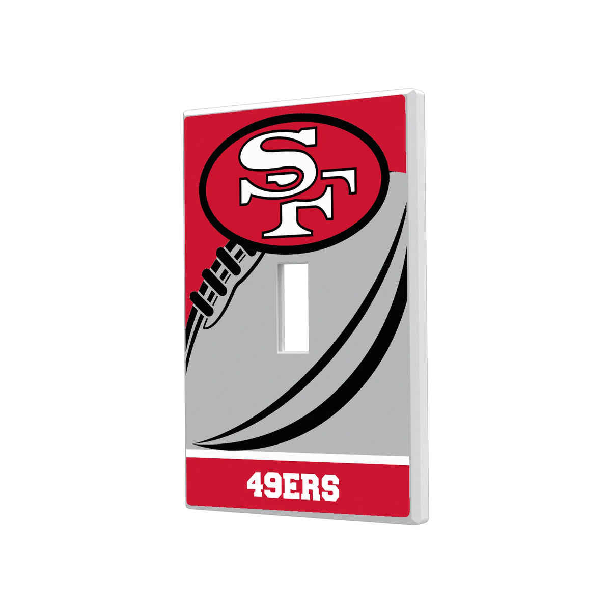 San Francisco 49ers Historic Collection Passtime Hidden-Screw Light Switch Plate#Style_Single Toggle