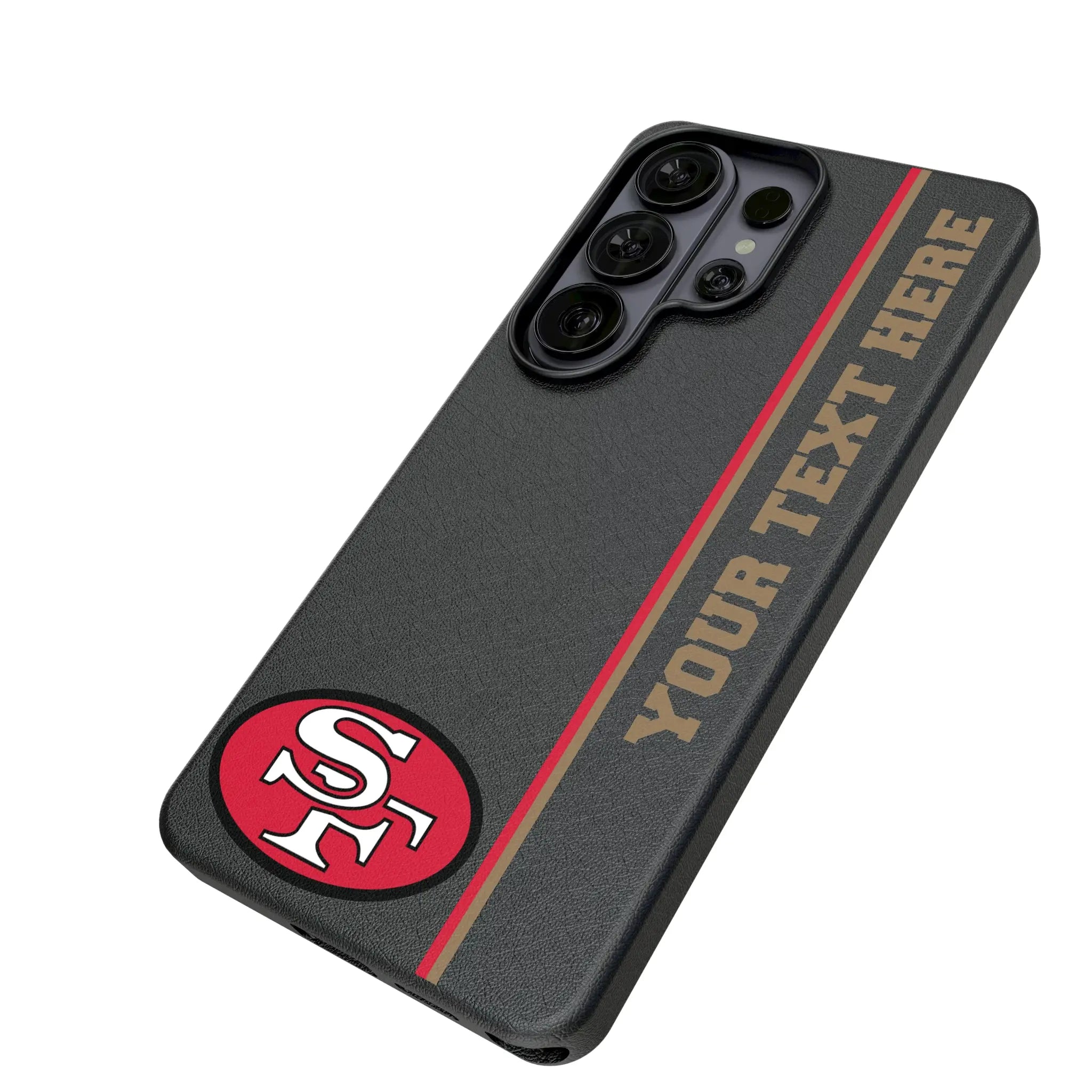 San Francisco 49ers Historic Collection Personalized Sidebard Galaxy MagSafe Compatible Phone Case for Samsung Galaxy - Isometric View#Device_Galaxy S26 Ultra