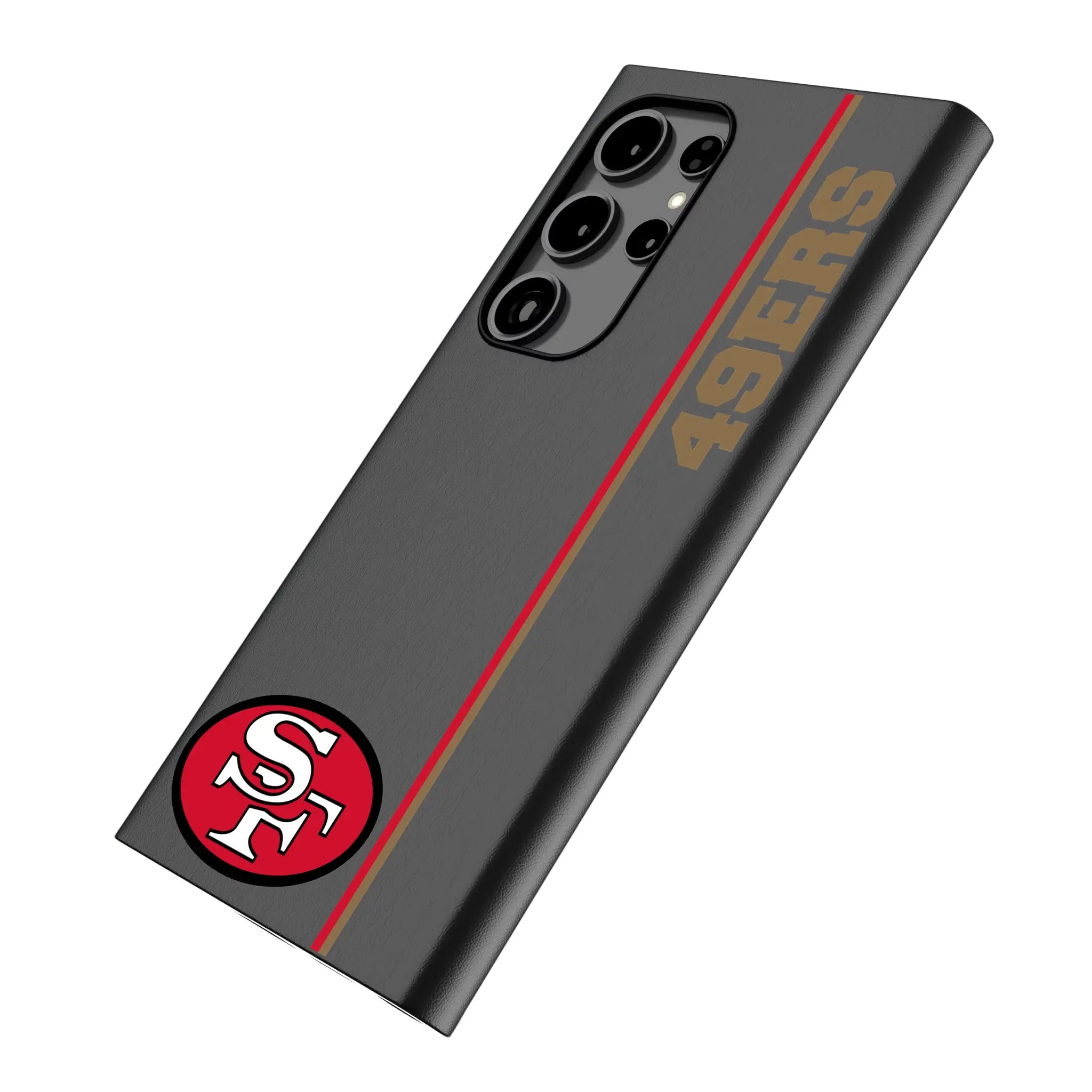 San Francisco 49ers Historic Collection Sidebar Galaxy MagSafe Compatible Phone Case for Samsung Galaxy - Isometric View