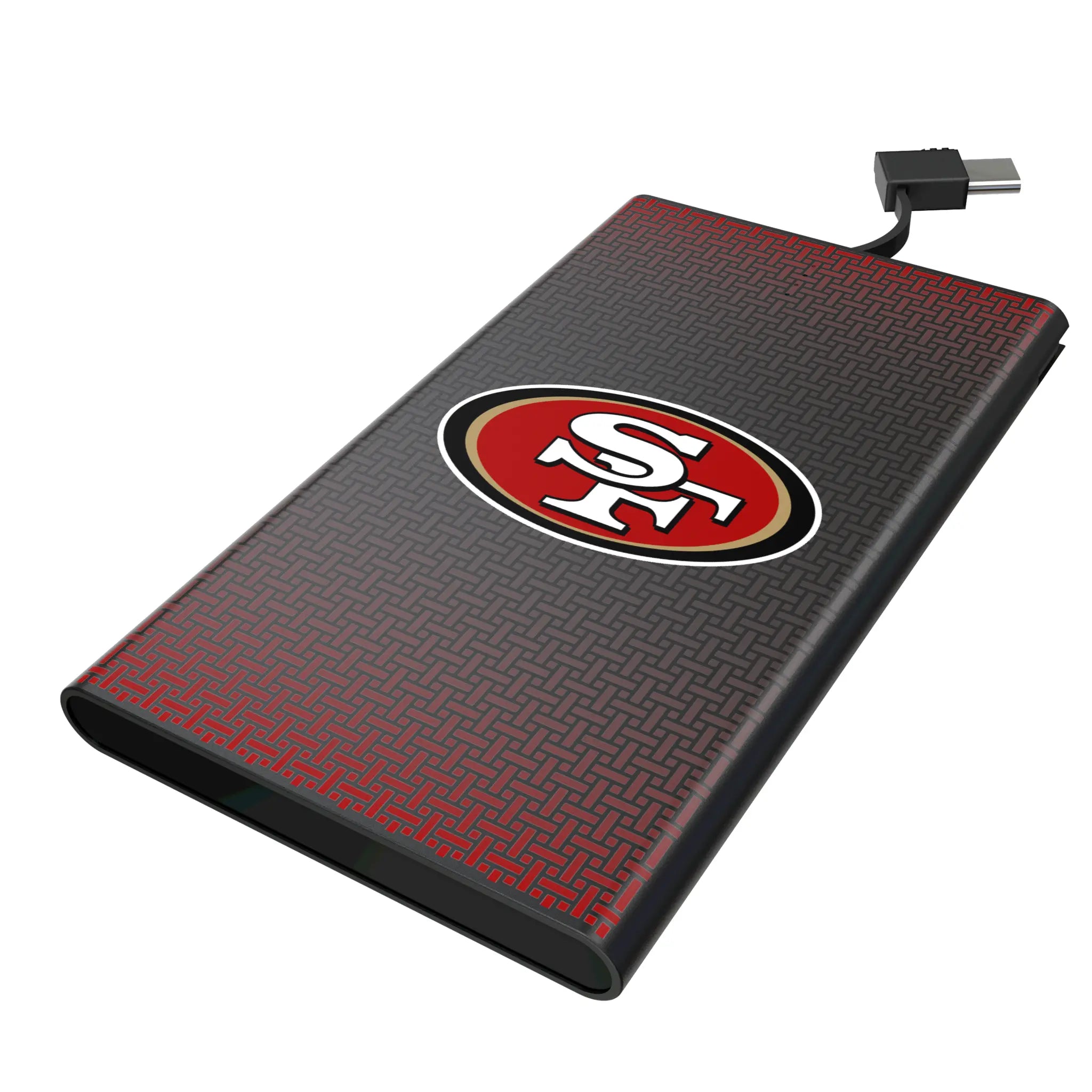 San Francisco 49ers Linen 5000mAh Flat Power Bank