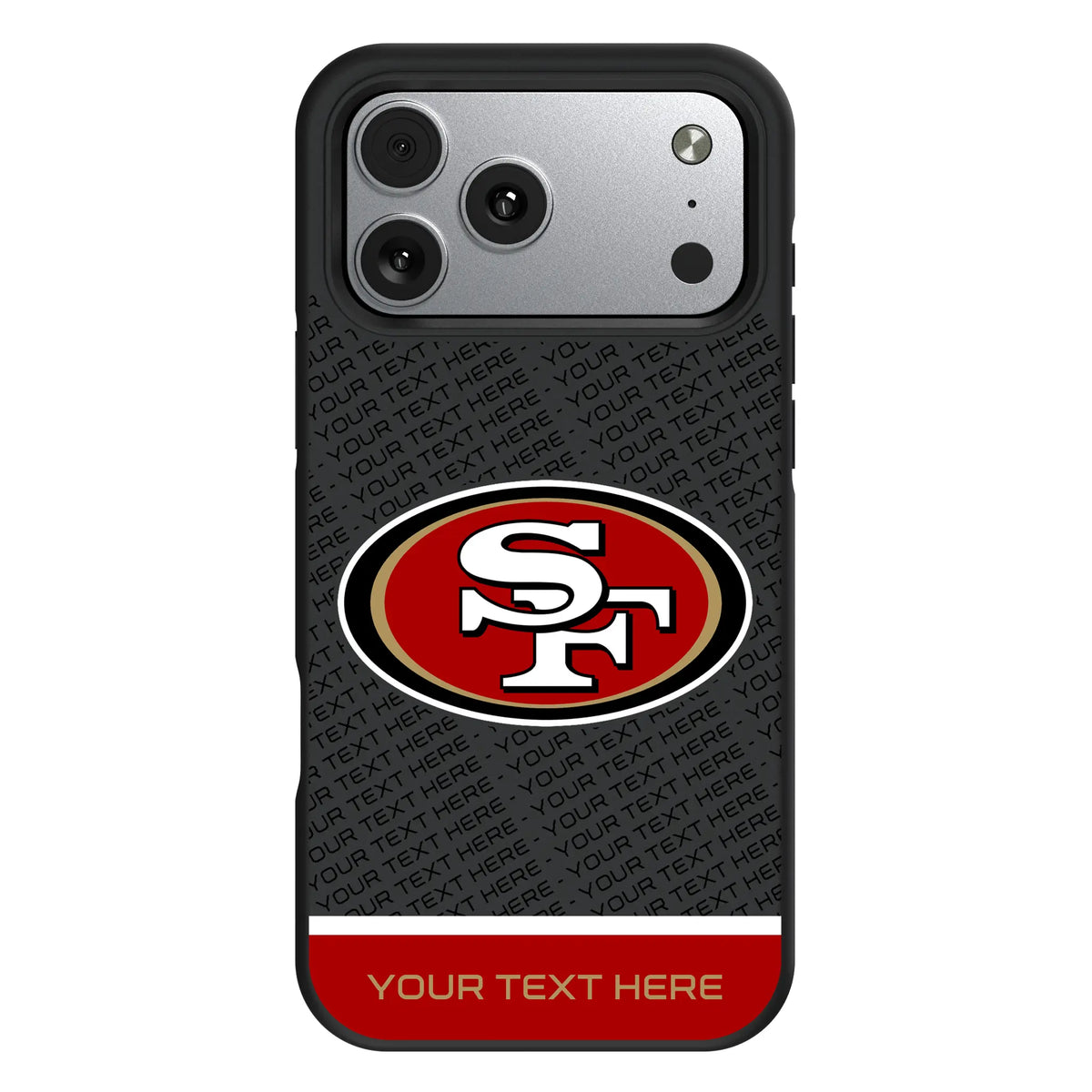 San Francisco 49ers Personalized EndZone Plus iPhone Bump Phone Case for Apple iPhone#Device_iPhone 17 Pro Max