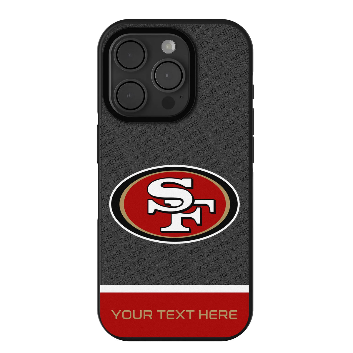 San Francisco 49ers Personalized EndZone Plus iPhone Bump Phone Case for Apple iPhone