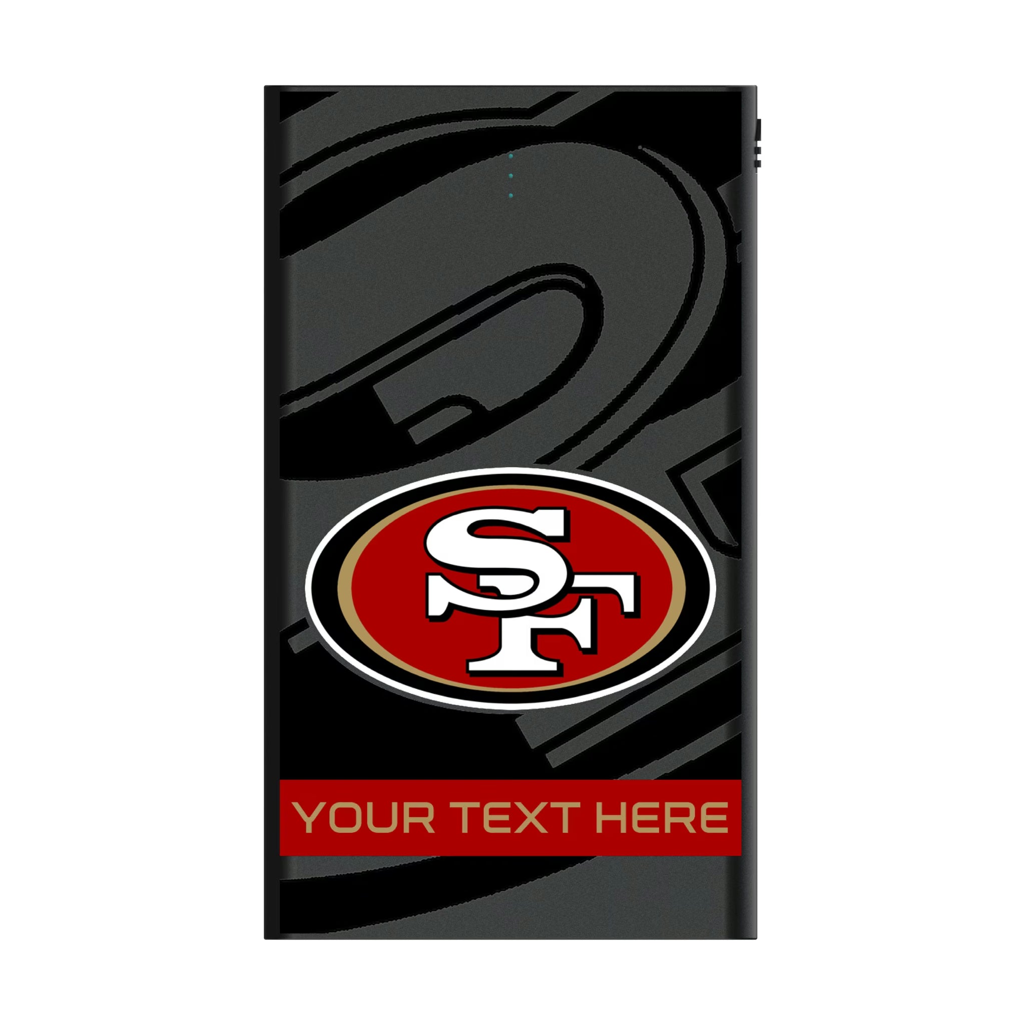 San Francisco 49ers Personalized Tilt 5000mAh Flat Powerbank