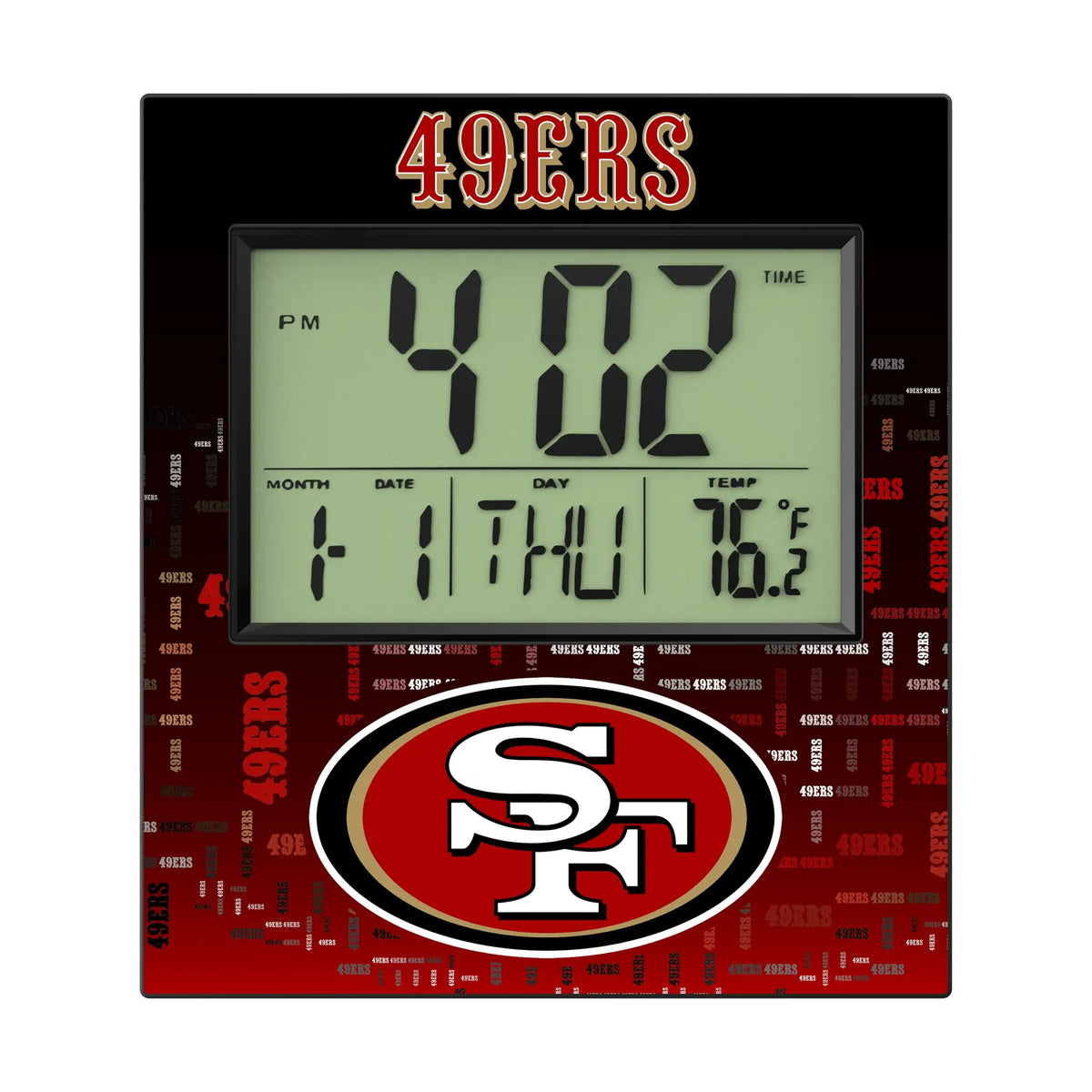 San Francisco 49ers Quadtile Wall Clock